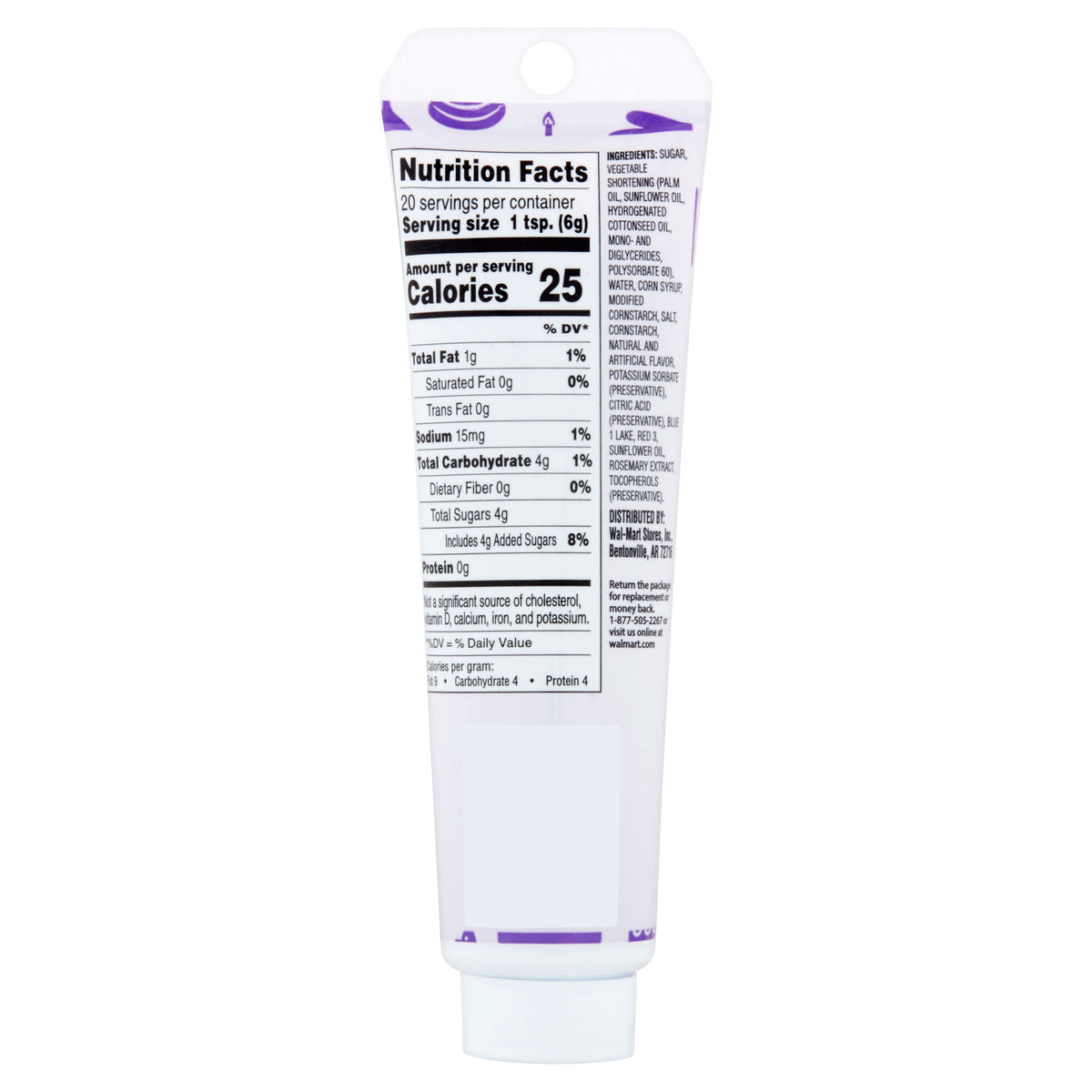 Great Value Purple Decorating Icing, 4.25 oz