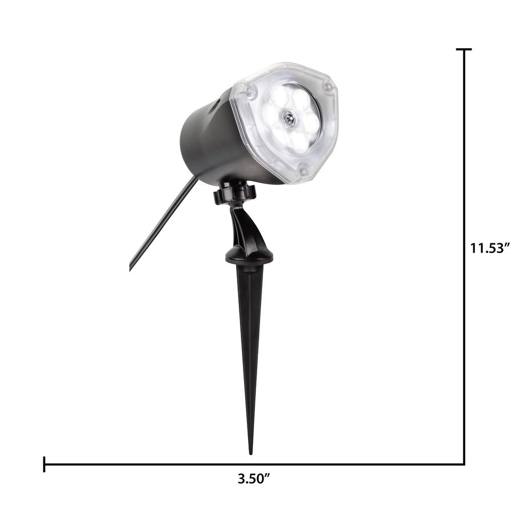 Halloween Whirl-a-Motion Ghost LED Projector Lights by Lightshow Brand Outdoor Décor, 11.5 in