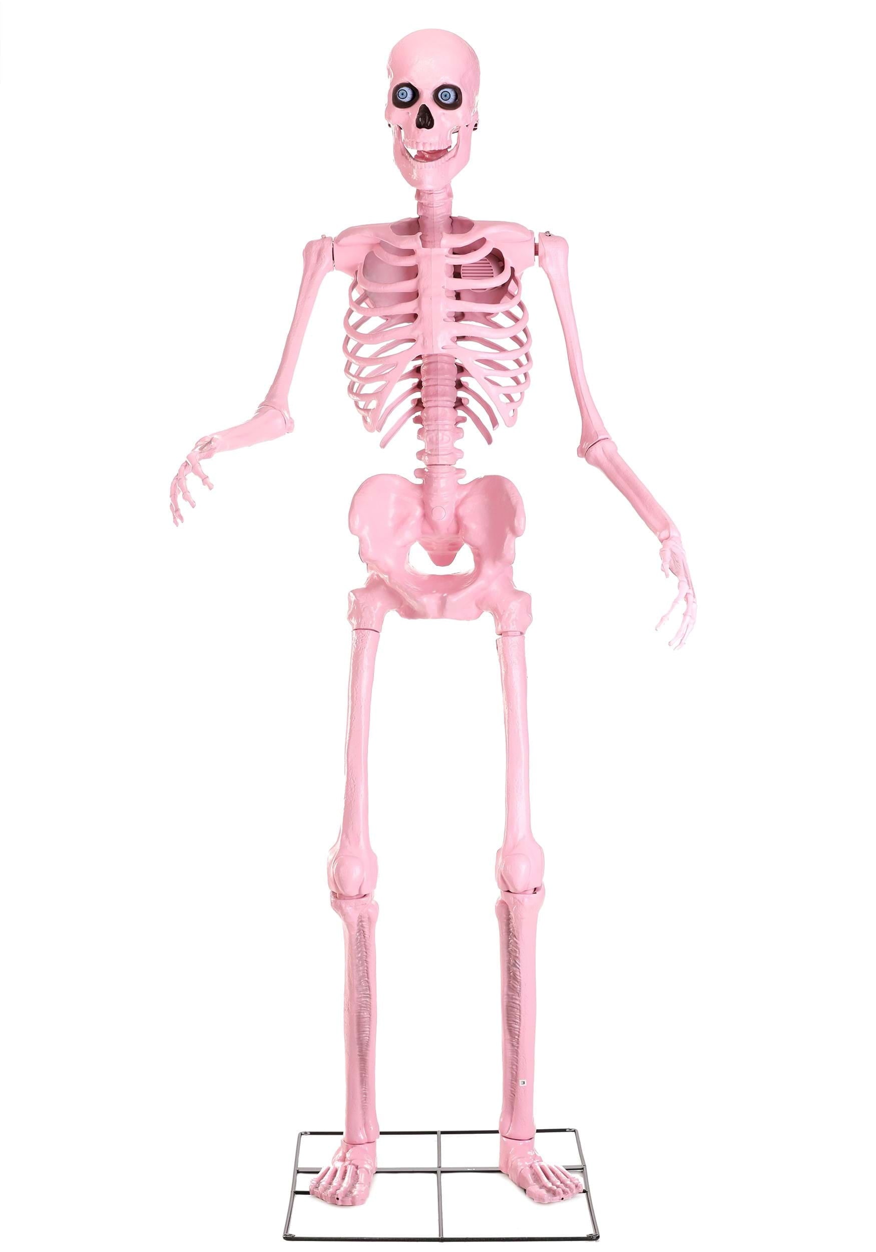 8FT Animated Giant Pink Skeleton Decoration