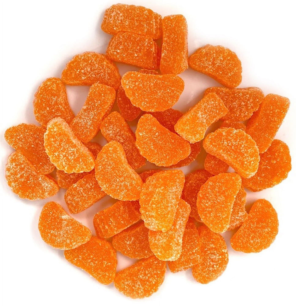 SweetGourmet Orange Fruit Slices, Sugar Coated Jelly Candy, 1-Pound Bulk Bag, Naturally Flavored, Gluten-Free