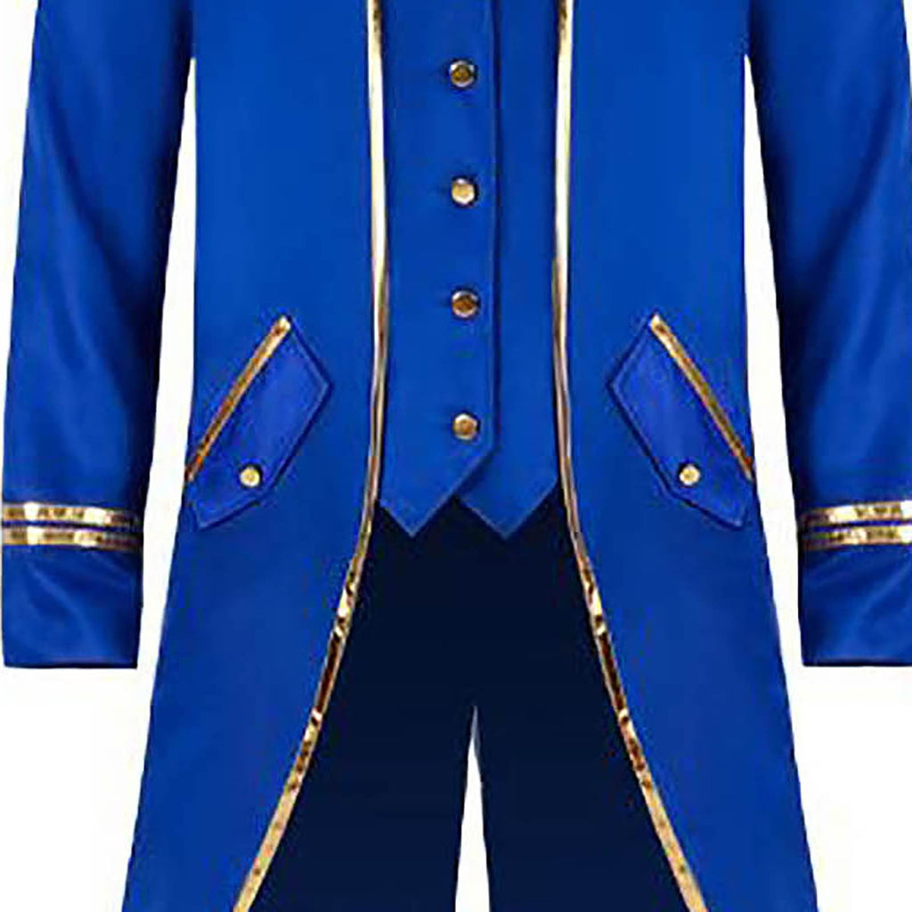 Men Clearance LYXSSBYX Mens Jackets Fall Fashion Halloween Men's Costume Men's Mid Length Retro Tuxedo Costume