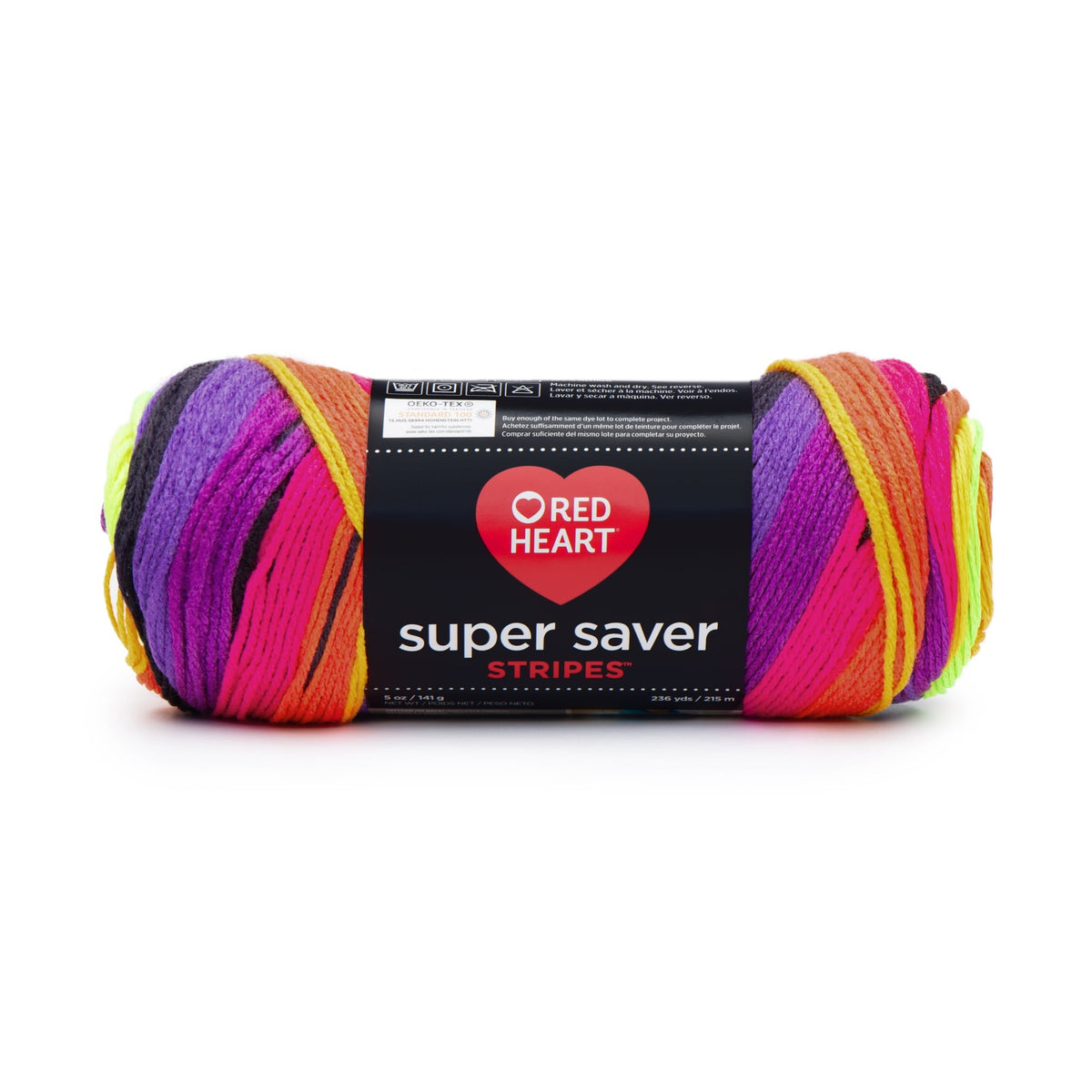 Red Heart® Super Saver® 4 Medium Acrylic Yarn, Bonbon Print 5oz/142g, 236 Yards