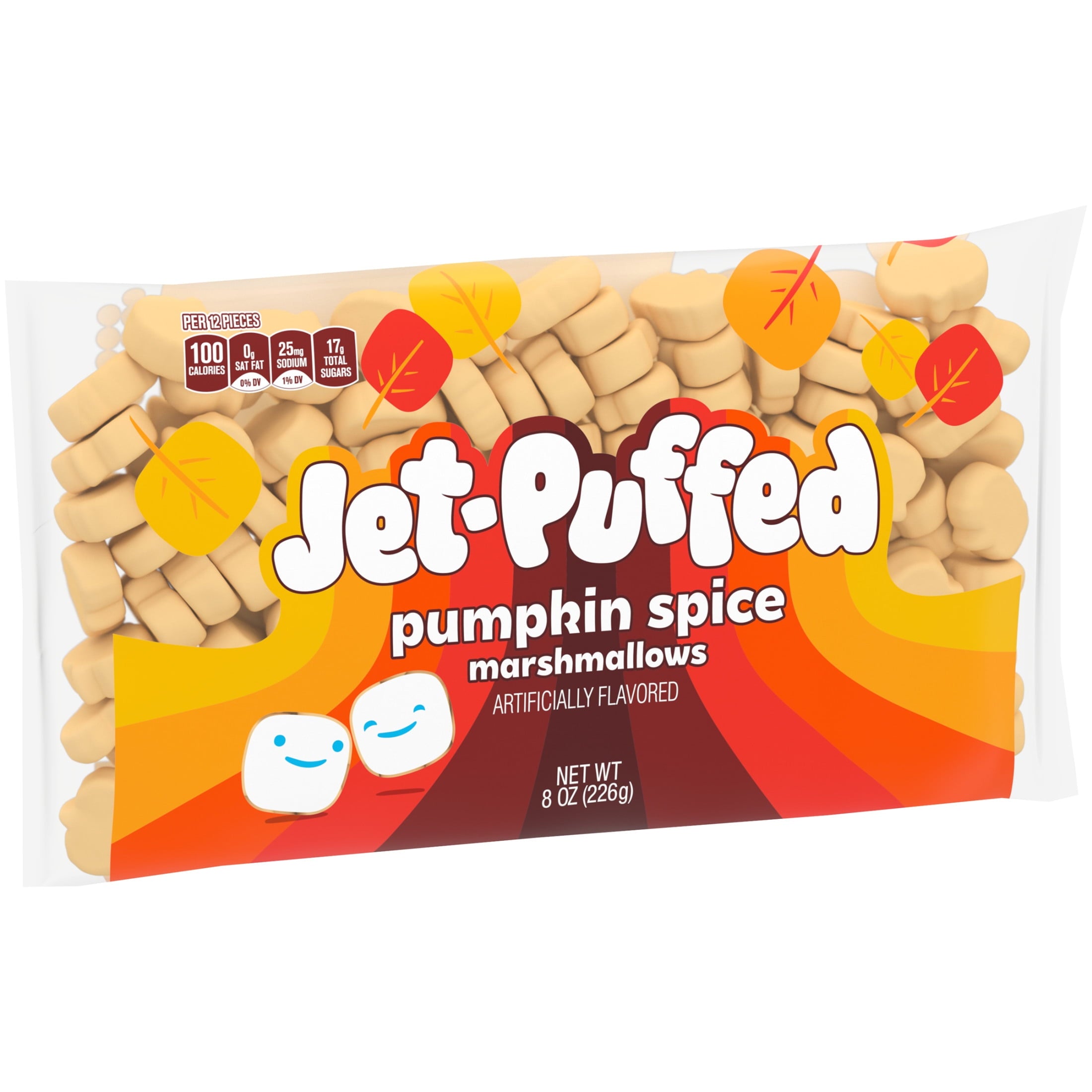 Jet-Puffed Pumpkin Spice Pumpkin-shaped Marshmallows, 8 oz. Bag