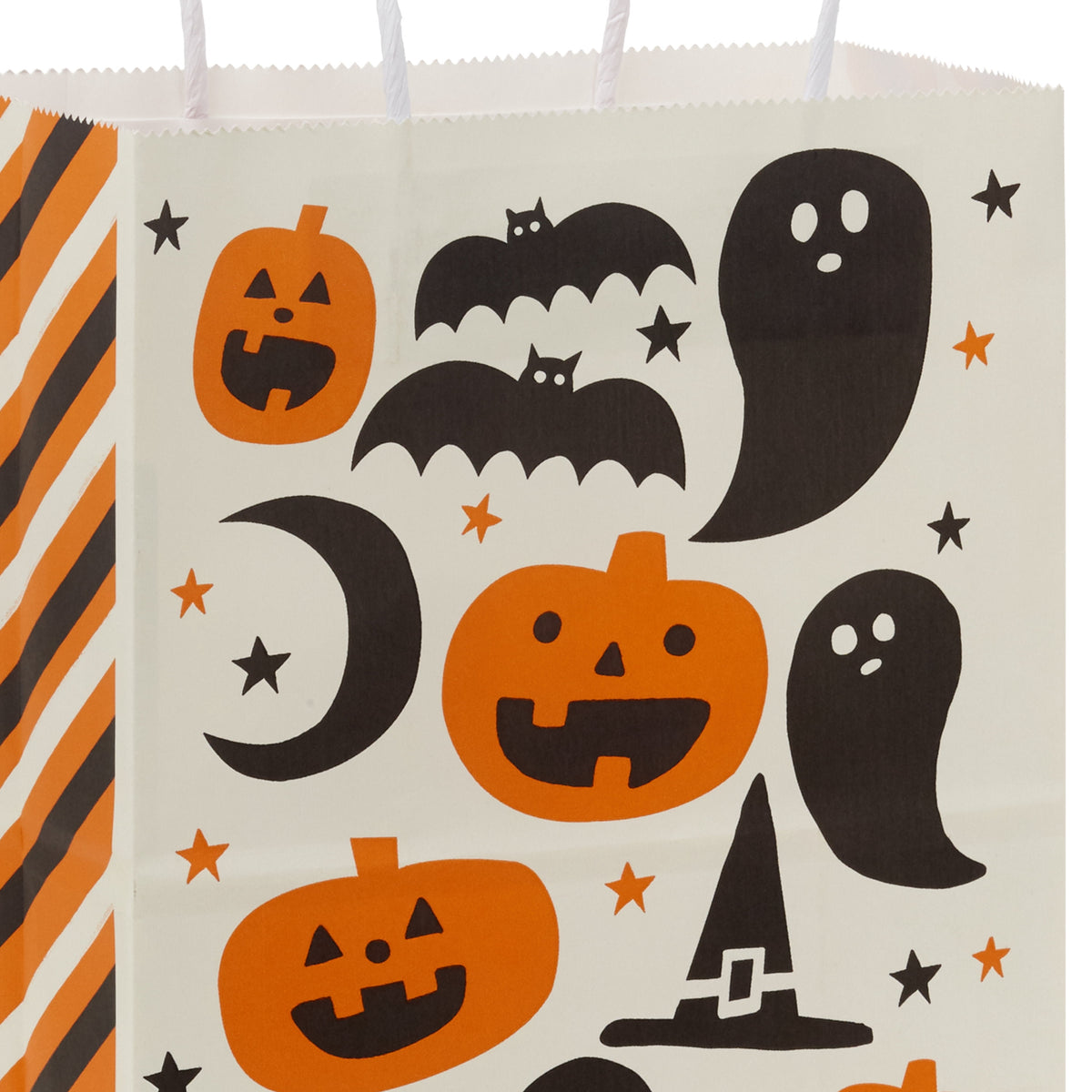 Hallmark Medium Halloween Gift Bag (Pumpkins, Ghosts and Bats), 1 Count