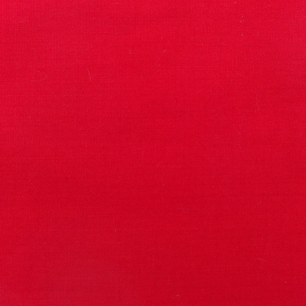 Shason Textile 2 Yard Cut Poly Cotton Fabric, Red, 44" Wide for Craft & Quilting Projects