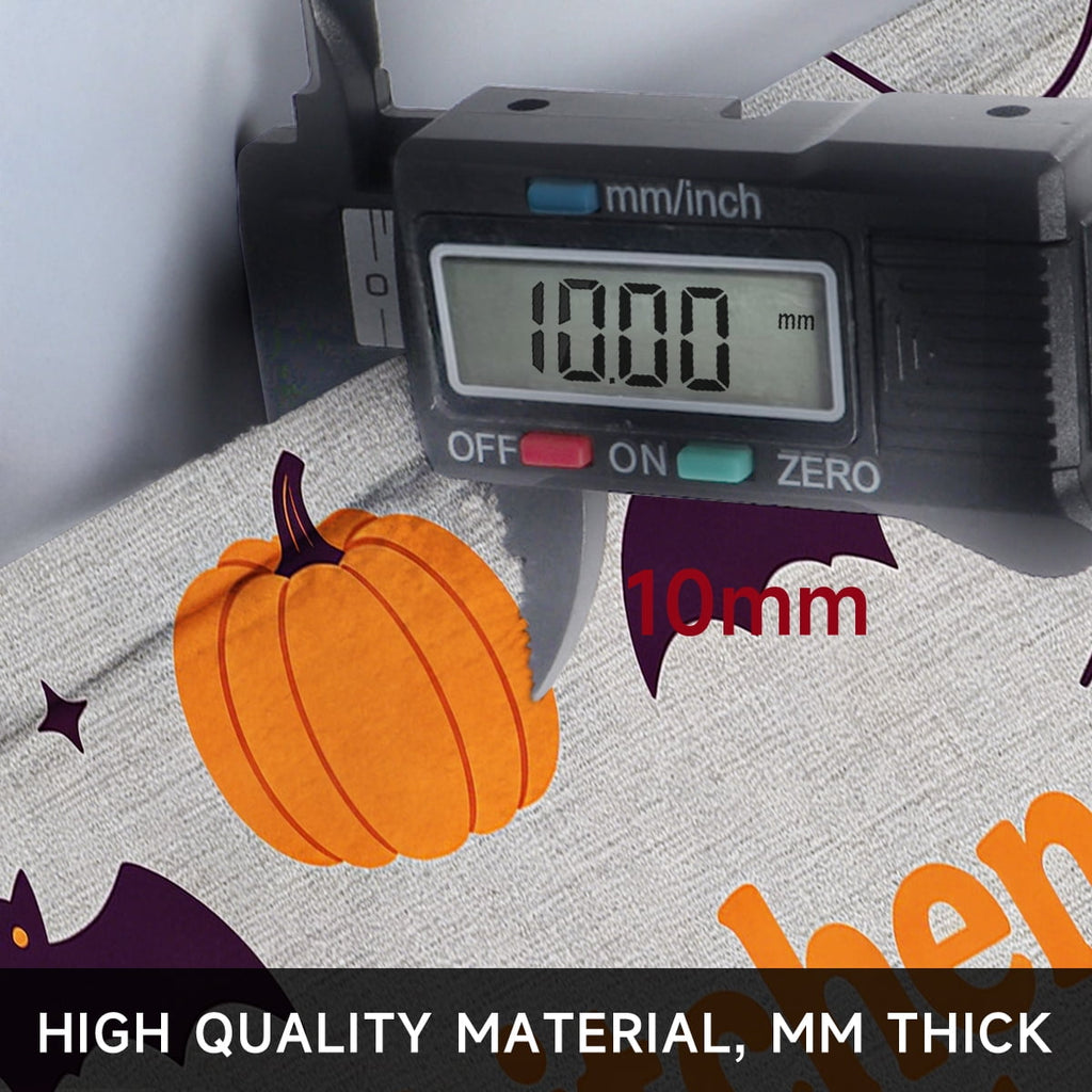 YIMEIS Halloween Pumpkin Lanterns 3Pcs Flannel Mat and Kitchen Rugs Set,Soft Non-slip,Perfect for Home Bathroom