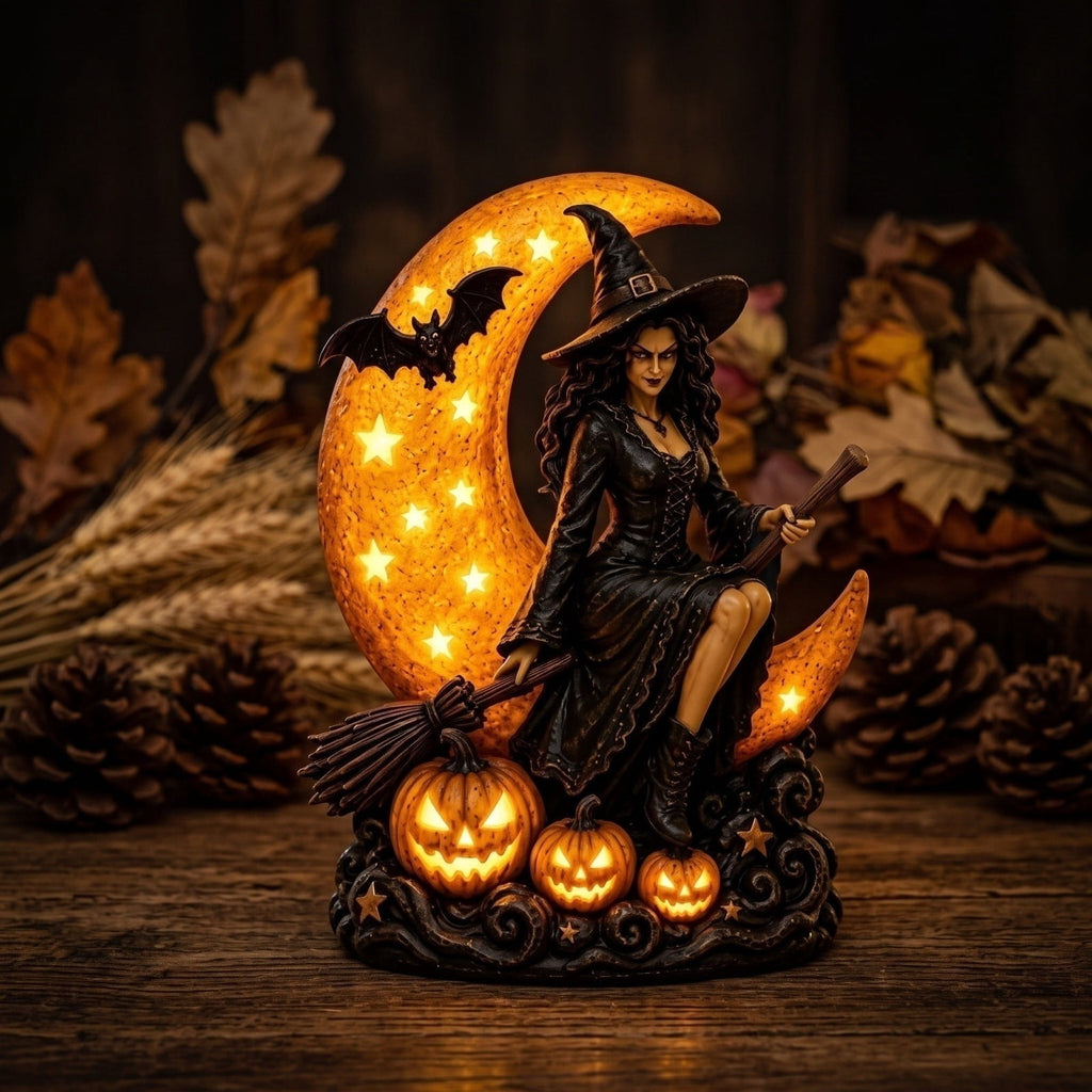 Halloween Witch Cauldron Garden Light, 3D Witch Cauldron LED Projector Outdoor Decor, Solar Powered Garden Stake Light with Halloween Shadow Projection Effect