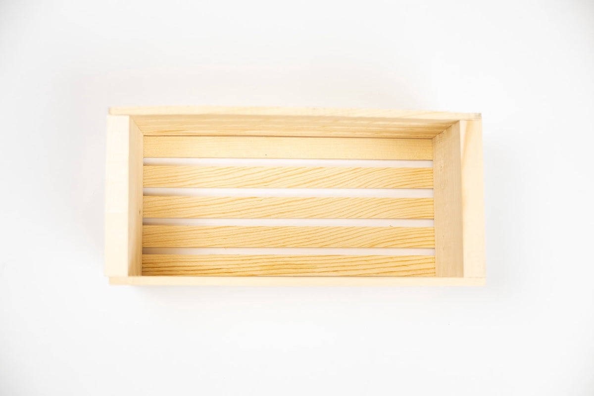 Hello Hobby Unfinished Wood Crate, 12 in x 5.5 in x 4 in