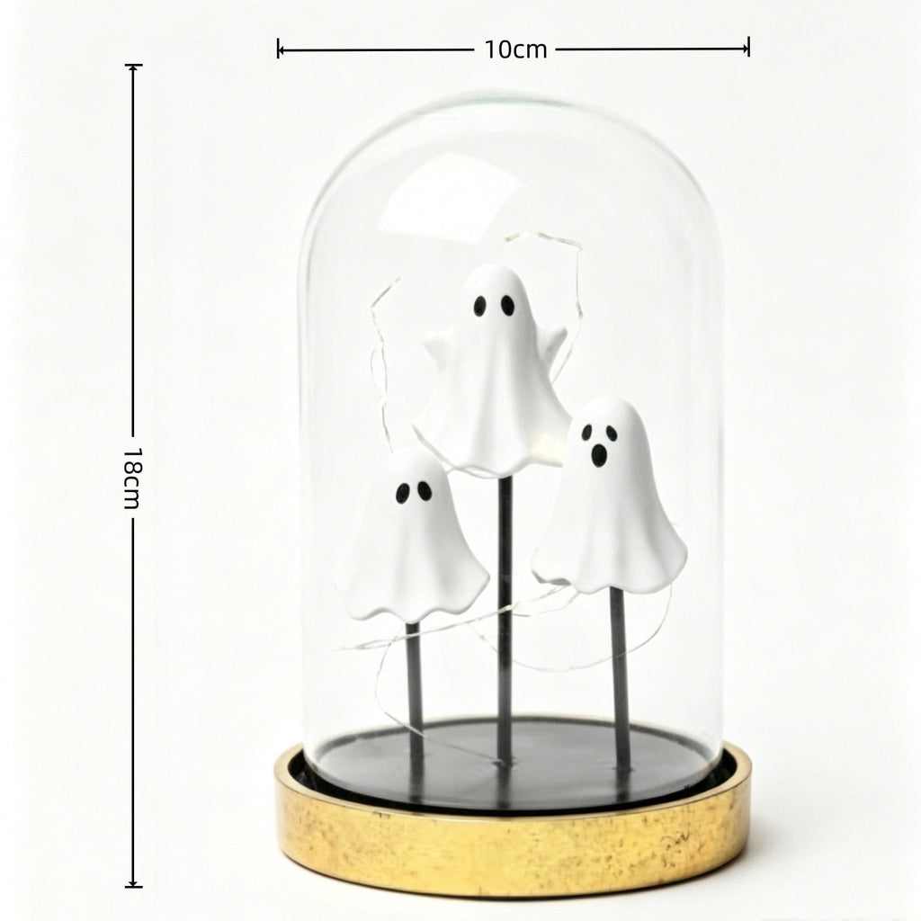 Ghost Night Light Halloween Decorations Bedside Night Light with Tap Control, Dimmable Nursery Decor Lamp, Fun Ghost Gift for K*ids, Halloween Room Decor, Ghost Lamp