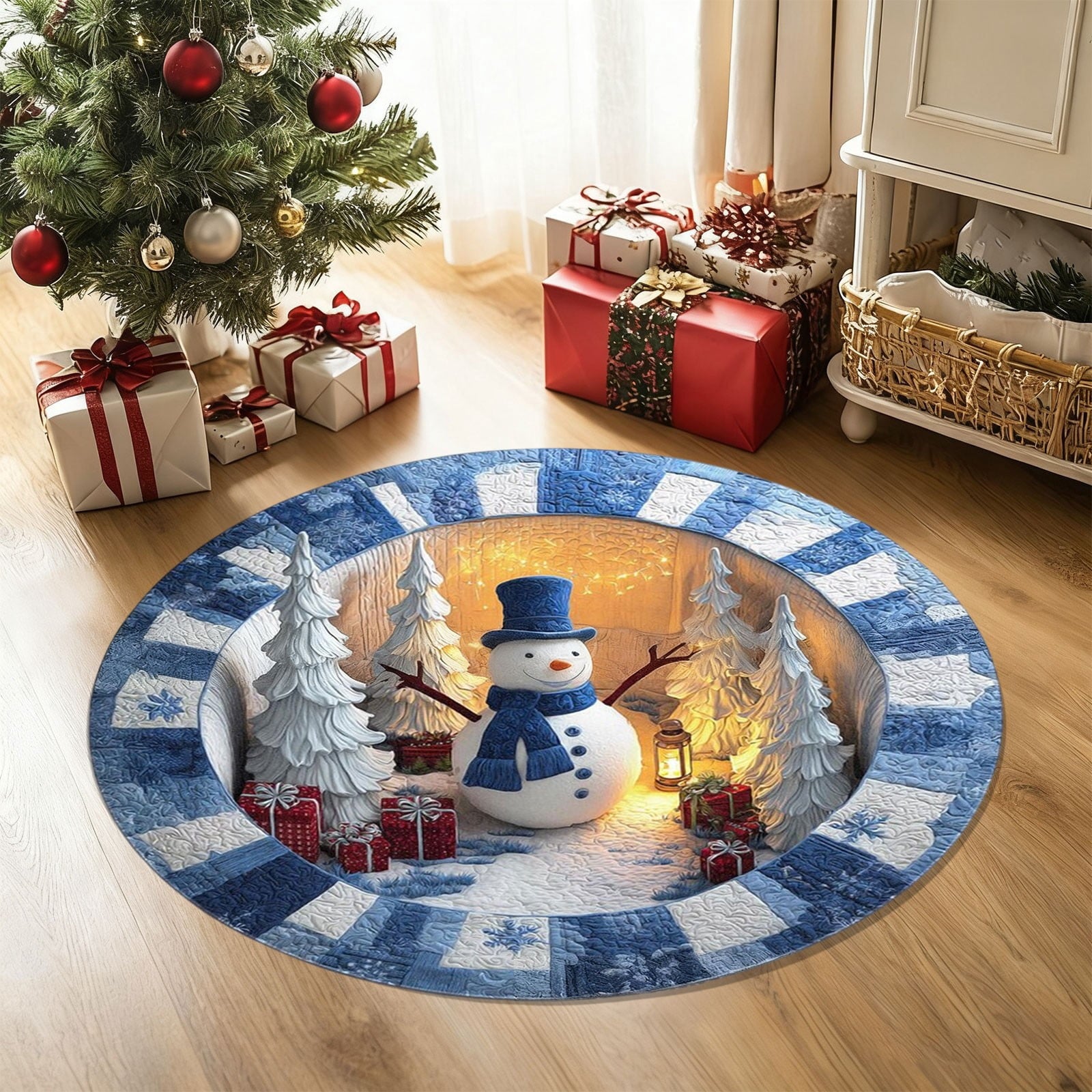 Tupukom Gifts Under 5 Dollars Christmas Doormat With Non Slip Indoor Christmas Welcome Mat with Absorbent & Dirt-Trapping, Outdoor Christmas Tree Door Mat Front Porch Decor 16" x 24" Inch