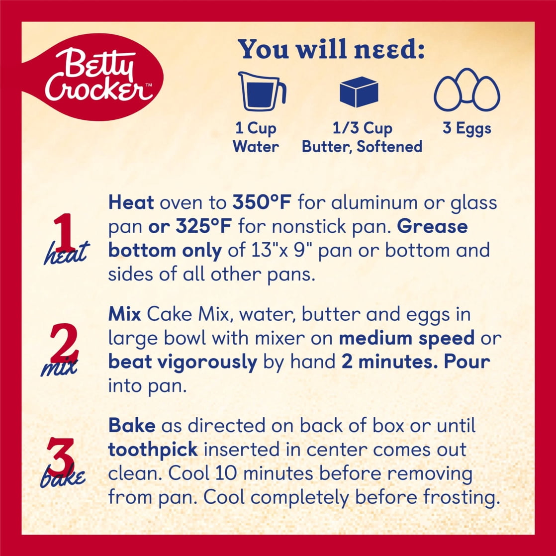 Betty Crocker Favorites Super Moist Yellow Cake Mix, 13.25 oz