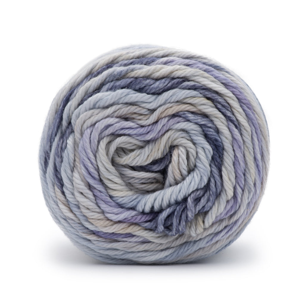 Peaches & Creme Stripey 4 Medium Cotton Yarn, Denim 2oz/56.7g, 102 Yards