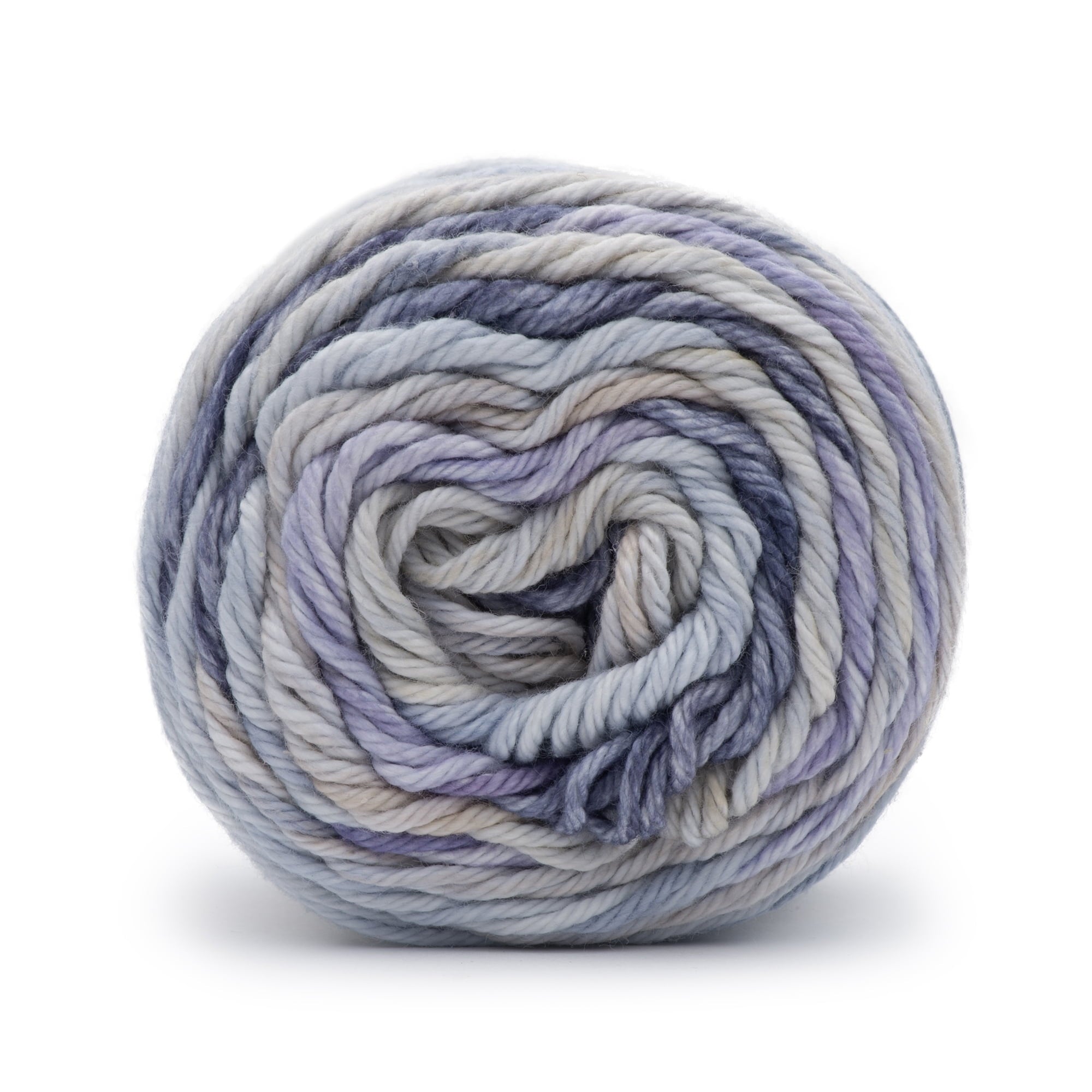 Peaches & Creme Stripey 4 Medium Cotton Yarn, Denim 2oz/56.7g, 102 Yards