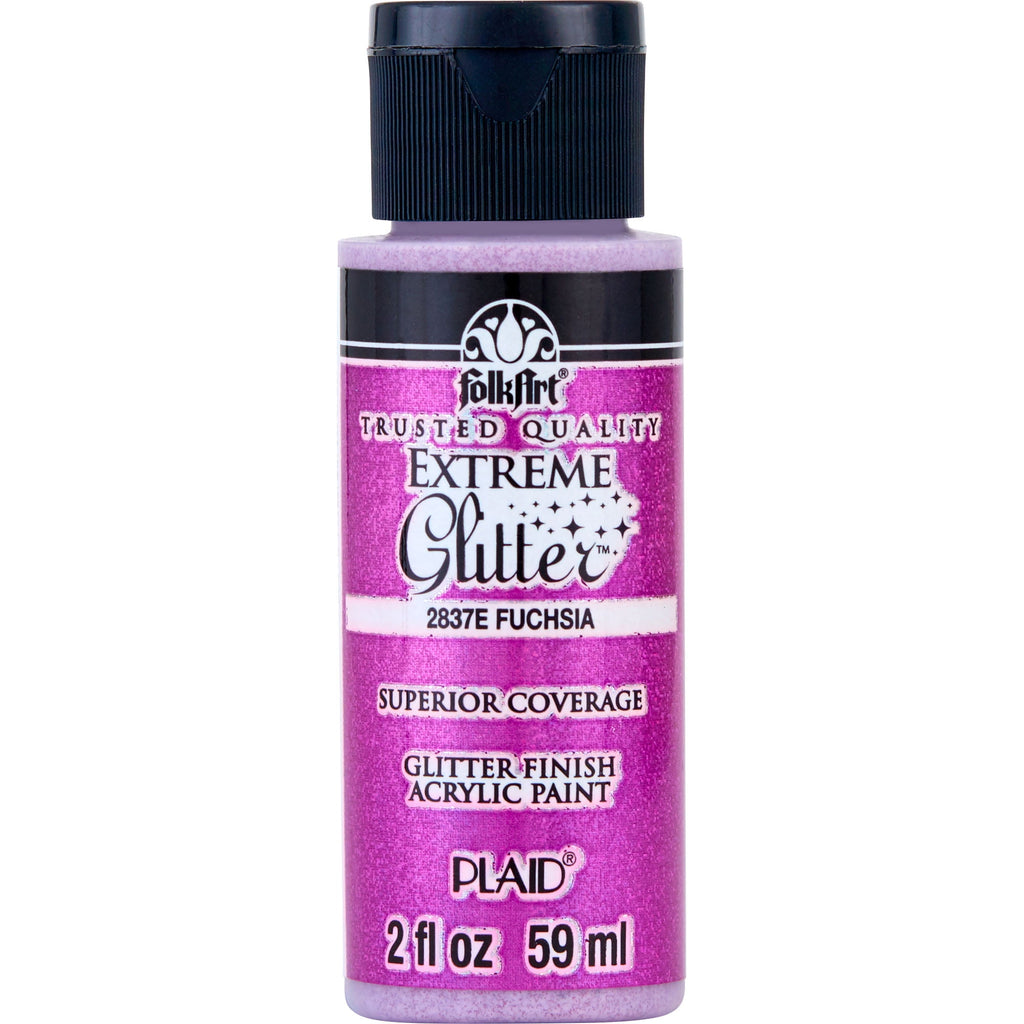 FolkArt Extreme Glitter Acrylic Craft Paint, Glitter Finish, Hologram, 2 fl oz