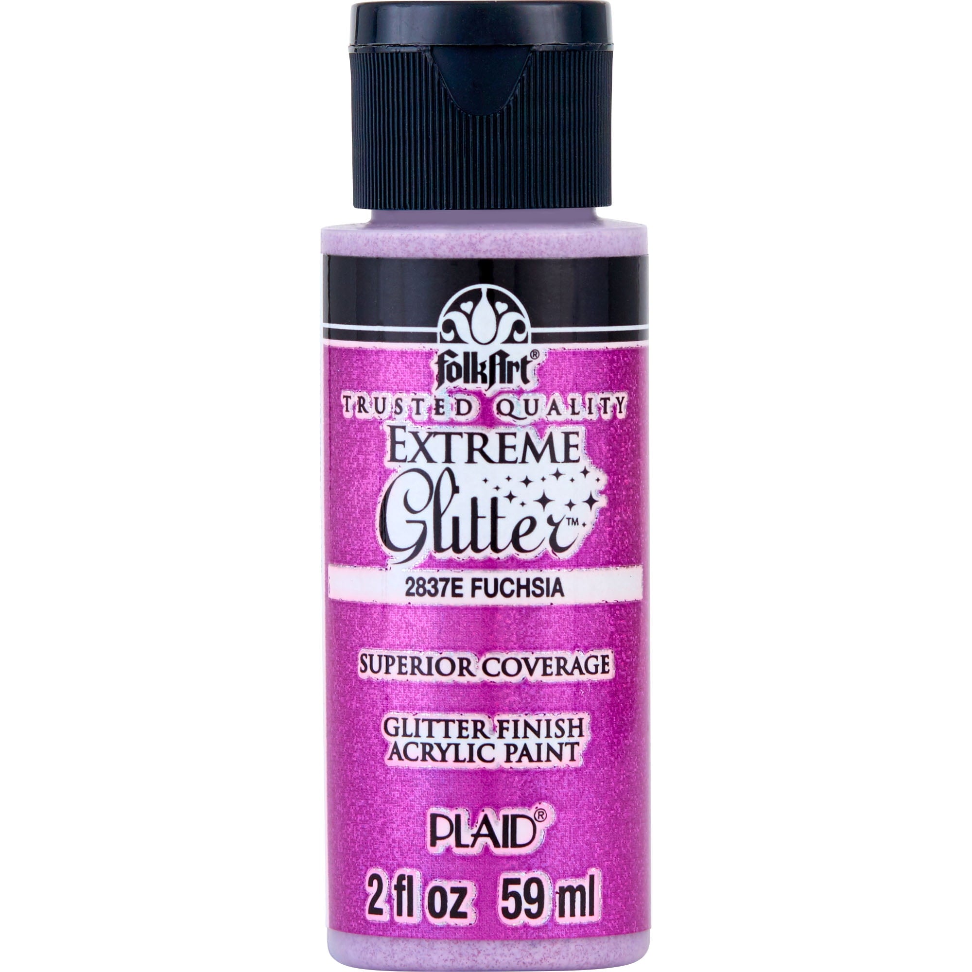 FolkArt Extreme Glitter Acrylic Craft Paint, Glitter Finish, Hologram, 2 fl oz