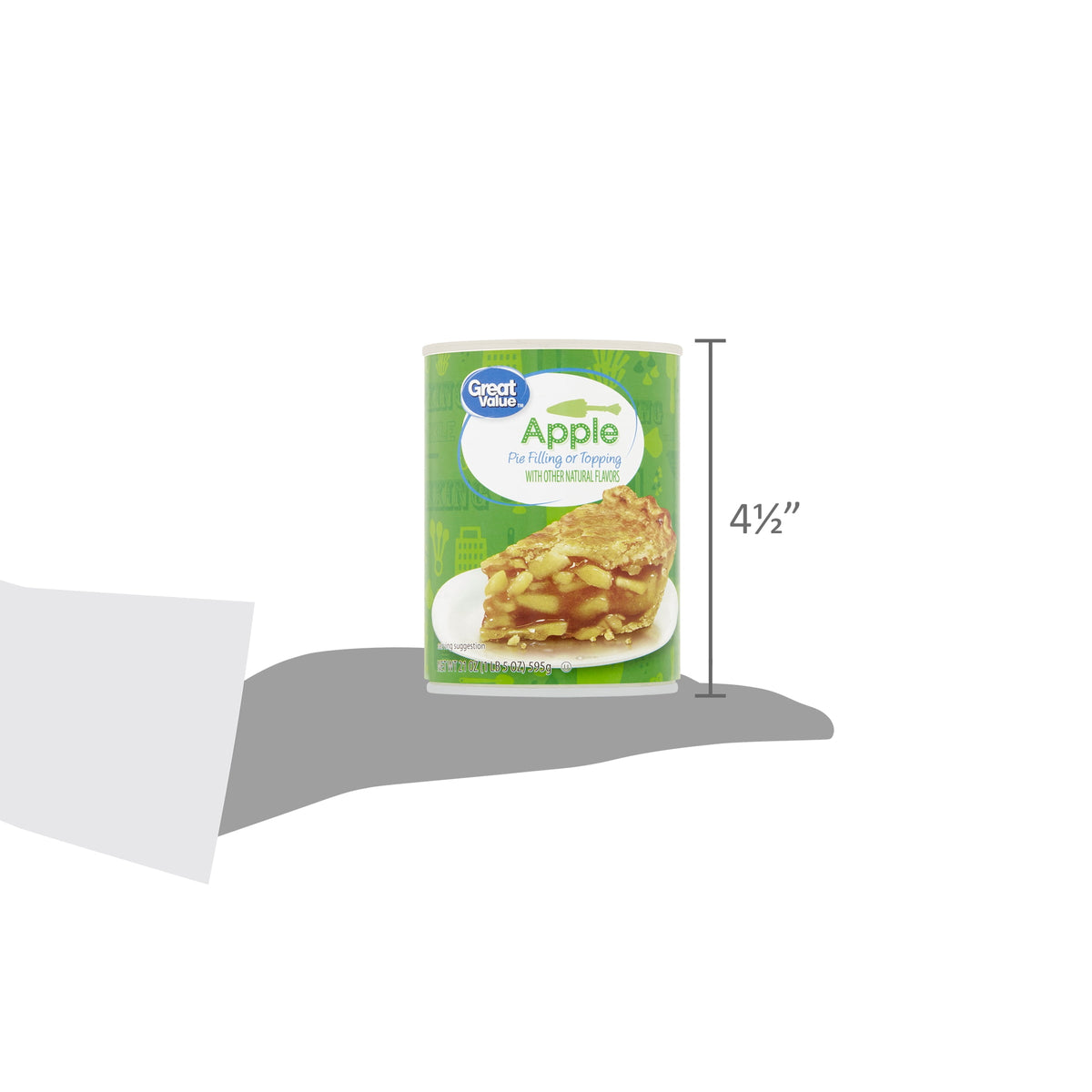 Great Value Apple Pie Filling or Topping, 21 oz