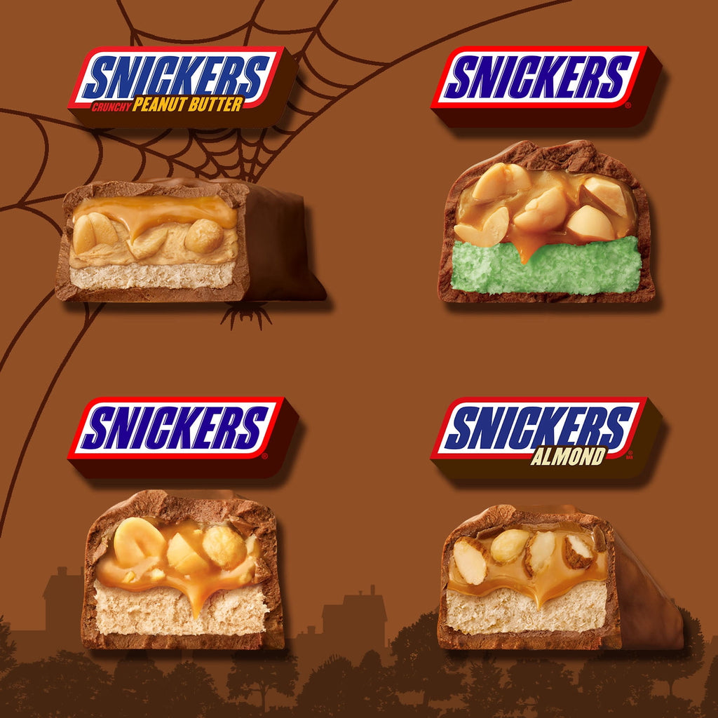 Snickers Fun Size Chocolate Halloween Candy Variety Assortment - 35 Ct Bulk Bag