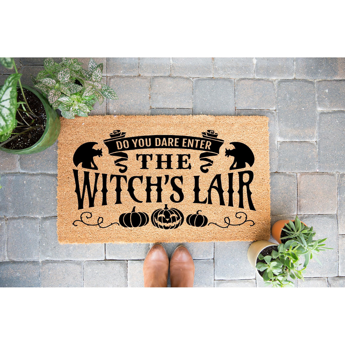 Do You Dare Enter The Witches Lair Door Mat | Funny Doormat | Welcome Mat | Halloween Decor | Funny Door Mat | Home Doormat | Halloween Mat