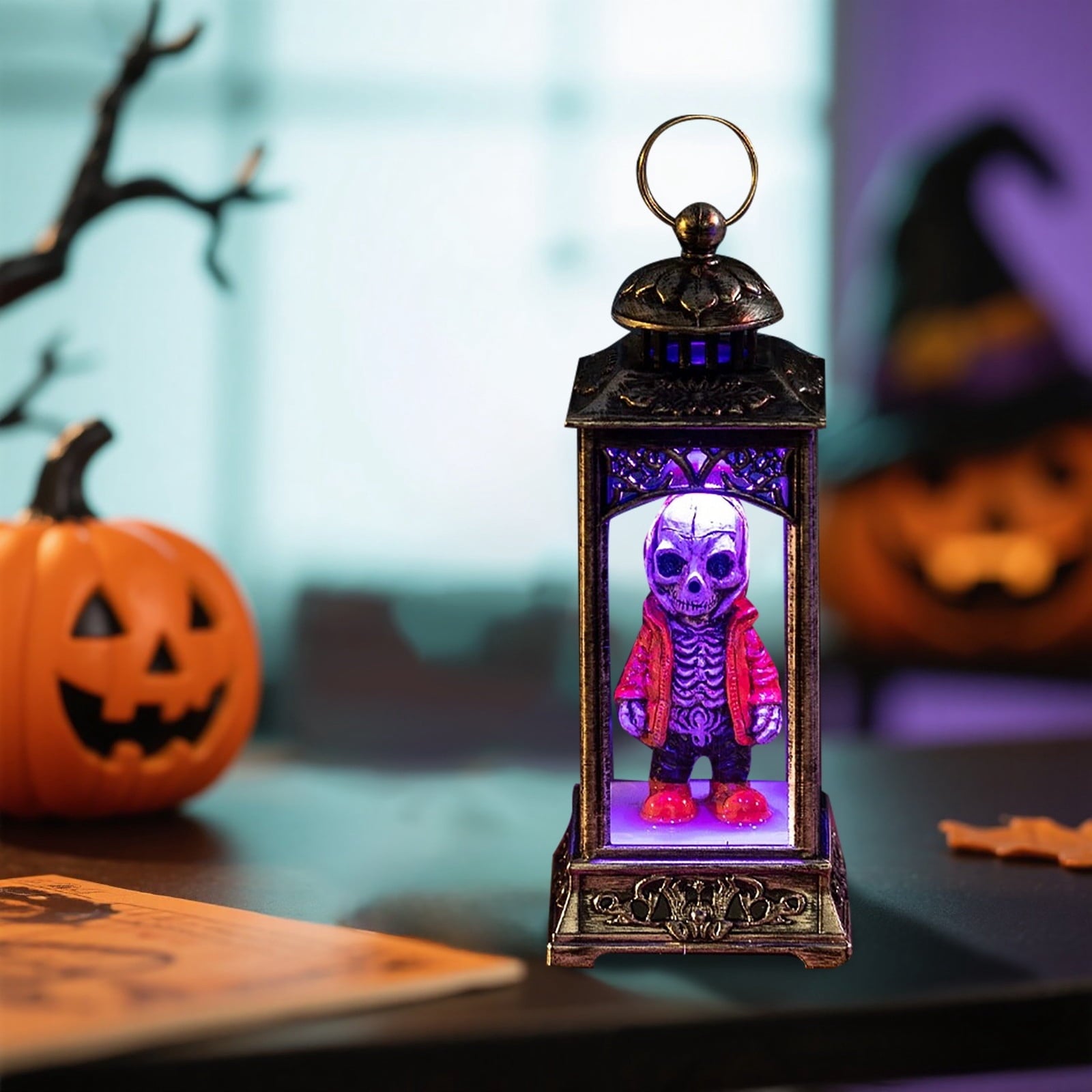 Halloween LED Skeleton Battery Operated Flameless Candle Light For Party Bar & Room Decorations