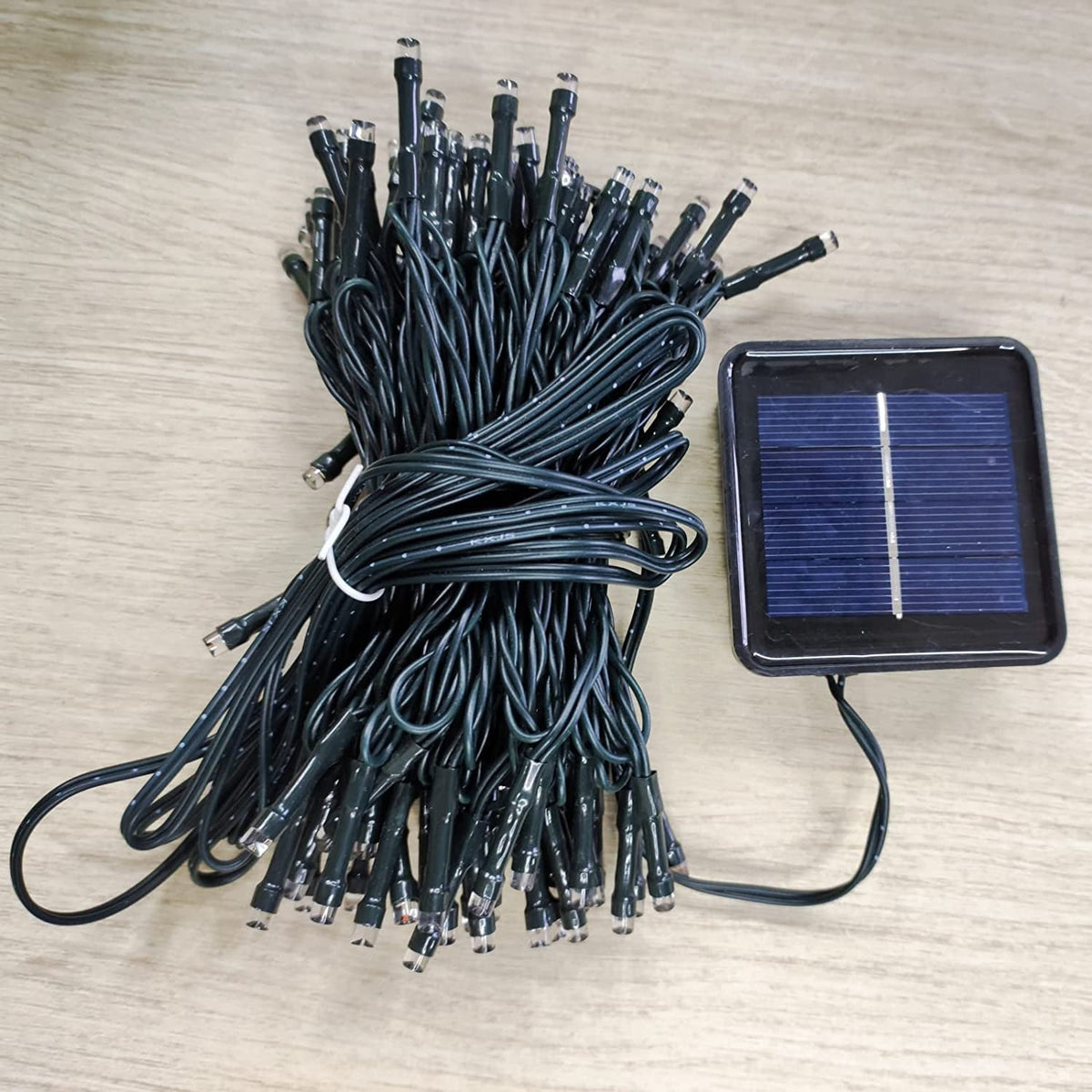 JMEXSUSS 2 Pack Solar String Lights Outdoor, 100 LED 42.7ft White Solar Lights Outdoor Waterproof, 8 Modes Green Wire Solar Christmas Lights for Garden, Wedding, Party, Christmas Tree Decoration