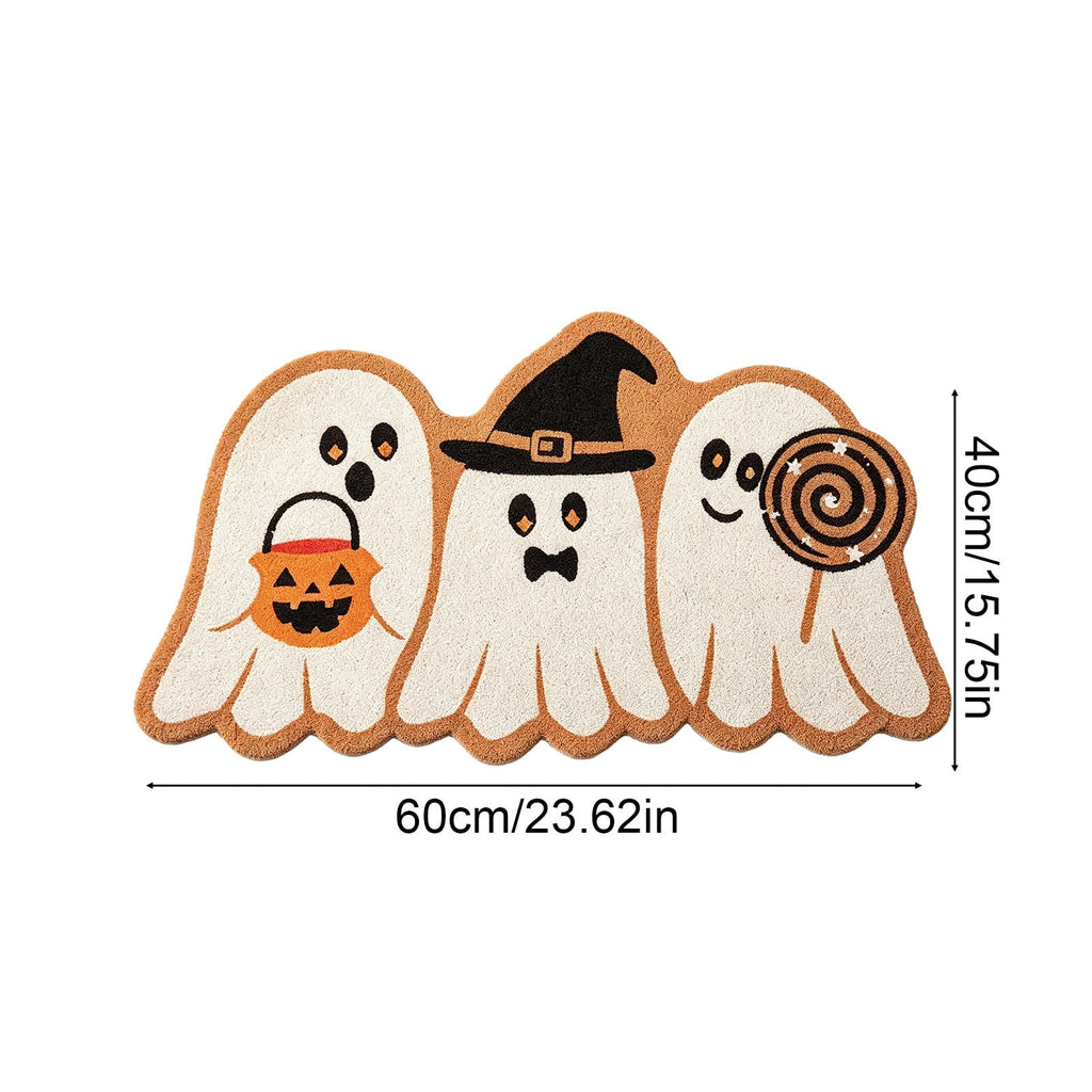 Yhmxh Halloween Bathroom Rugs, Halloween Pumpkin Bath Mats, Farmhouse Halloween Rugs for Bathroom Decorations for The Home, Holiday Cute Pumpkin Decor Non-Slip 15.7x23.6 Inches