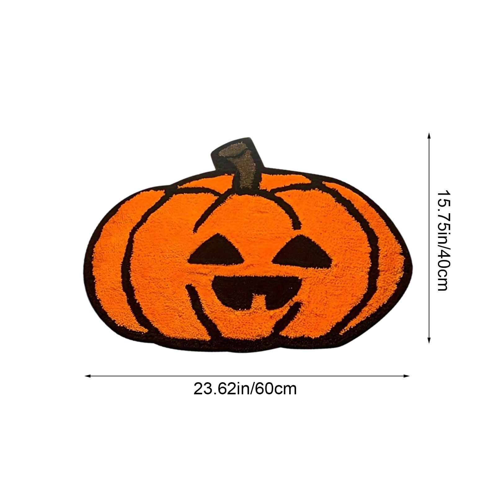 Xuniizn Halloween Mat, 16X24" Velvet Halloween Door Mat for Outside Entrance, Spooky Halloween Rug for Outdoor & Indoor, Non Slip Washable Halloween Doormat, Halloween Bathroom Decor