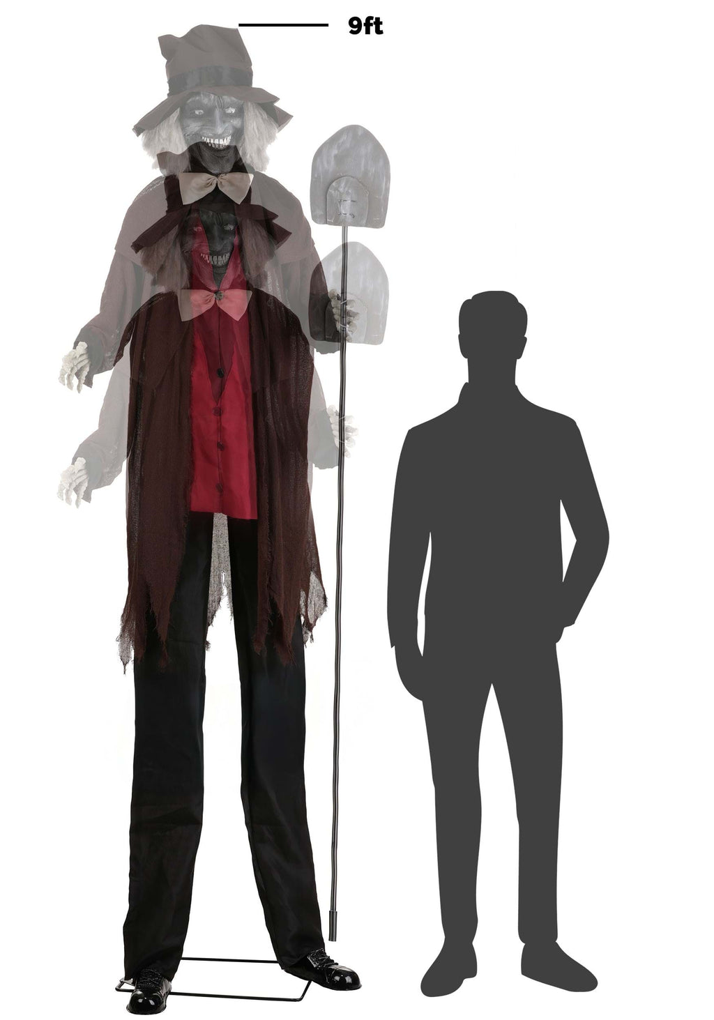 7.5FT Gregor the Grave Digger Animated Decoration - Scream Saver