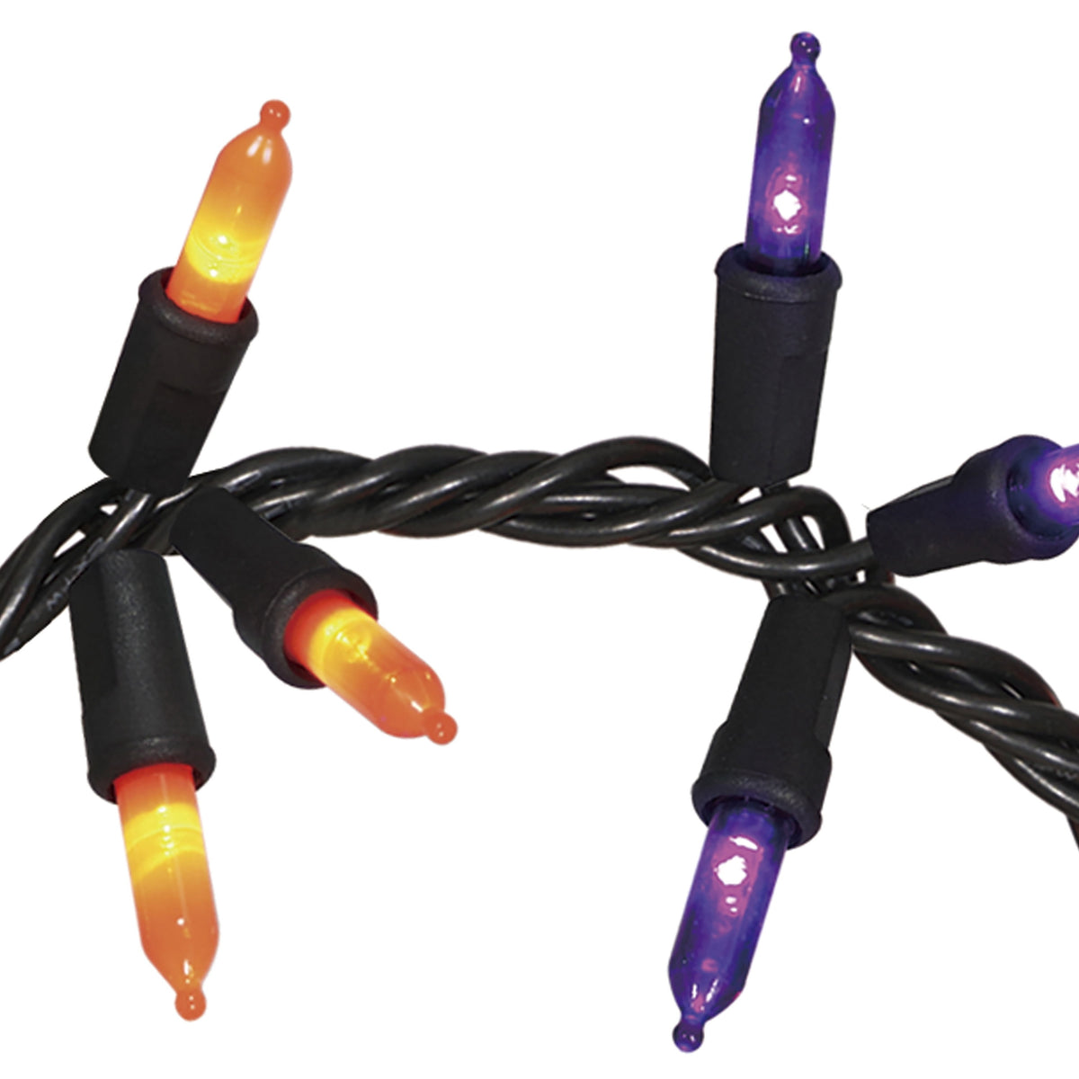 Indoor/Outdoor 90-Count LED Garland Lights, Multicolor, 9', Halloween by Way To Celebrate