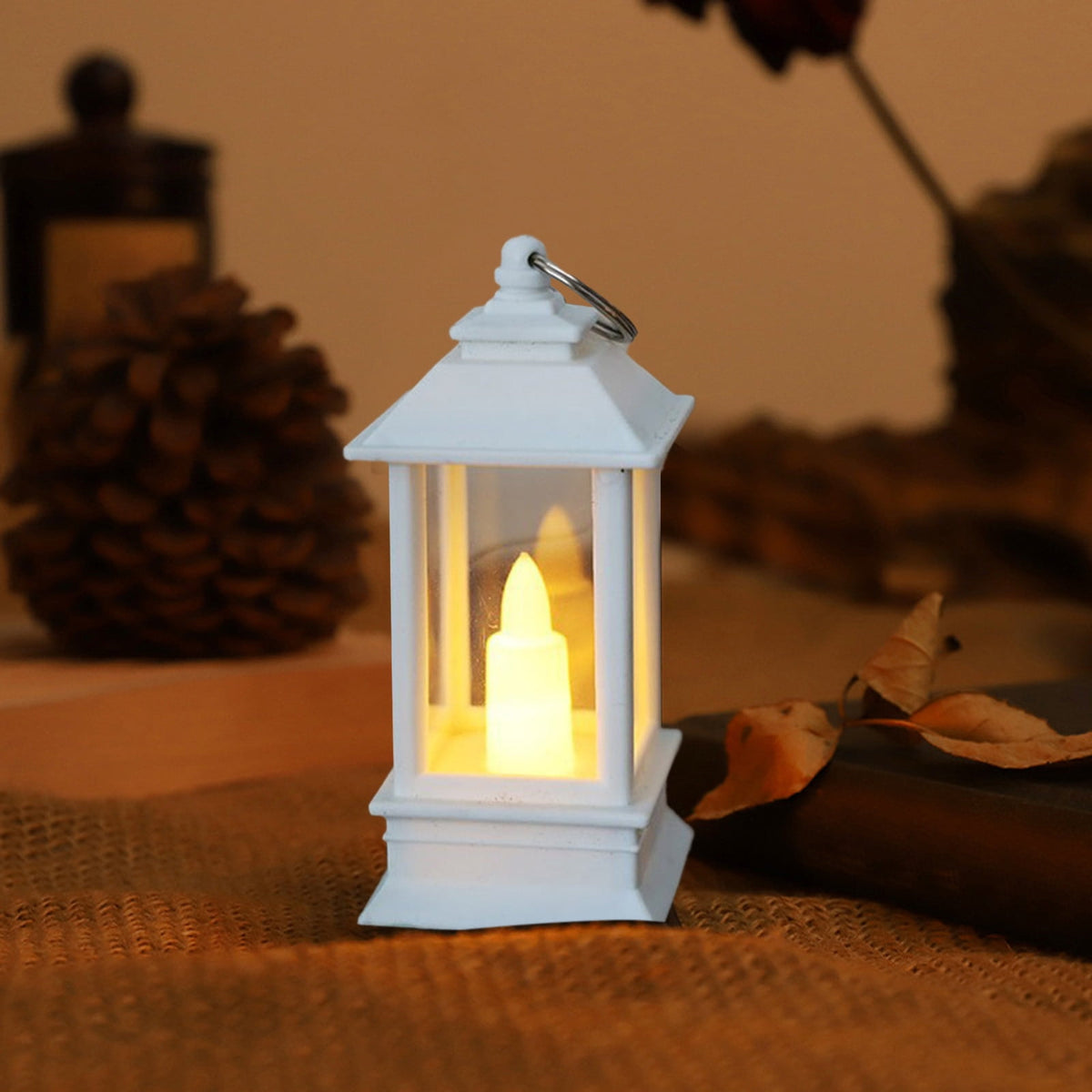 Vintage Lantern Decorative LED Flameless Candle, Hanging Lantern Portable Led Lantern for Indoor Outdoor Garden Yard Home Decor