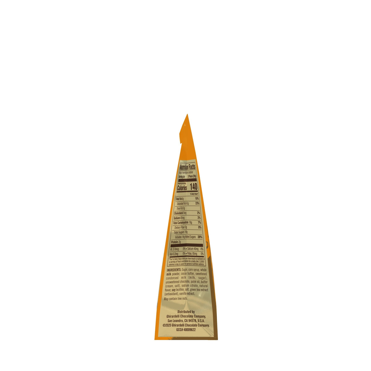 GHIRARDELLI Milk Chocolate Caramel Jack O' Lanterns, 4.1 oz Bag