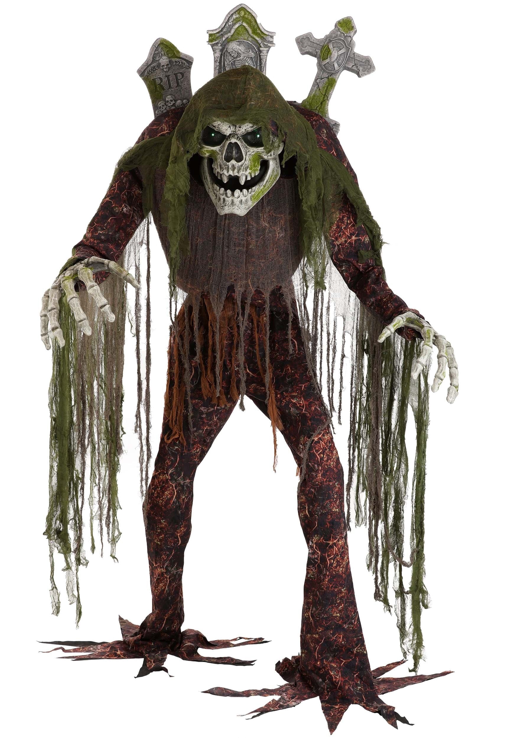 Tony Tombstone the Graveyard Caretaker Animated Decoration