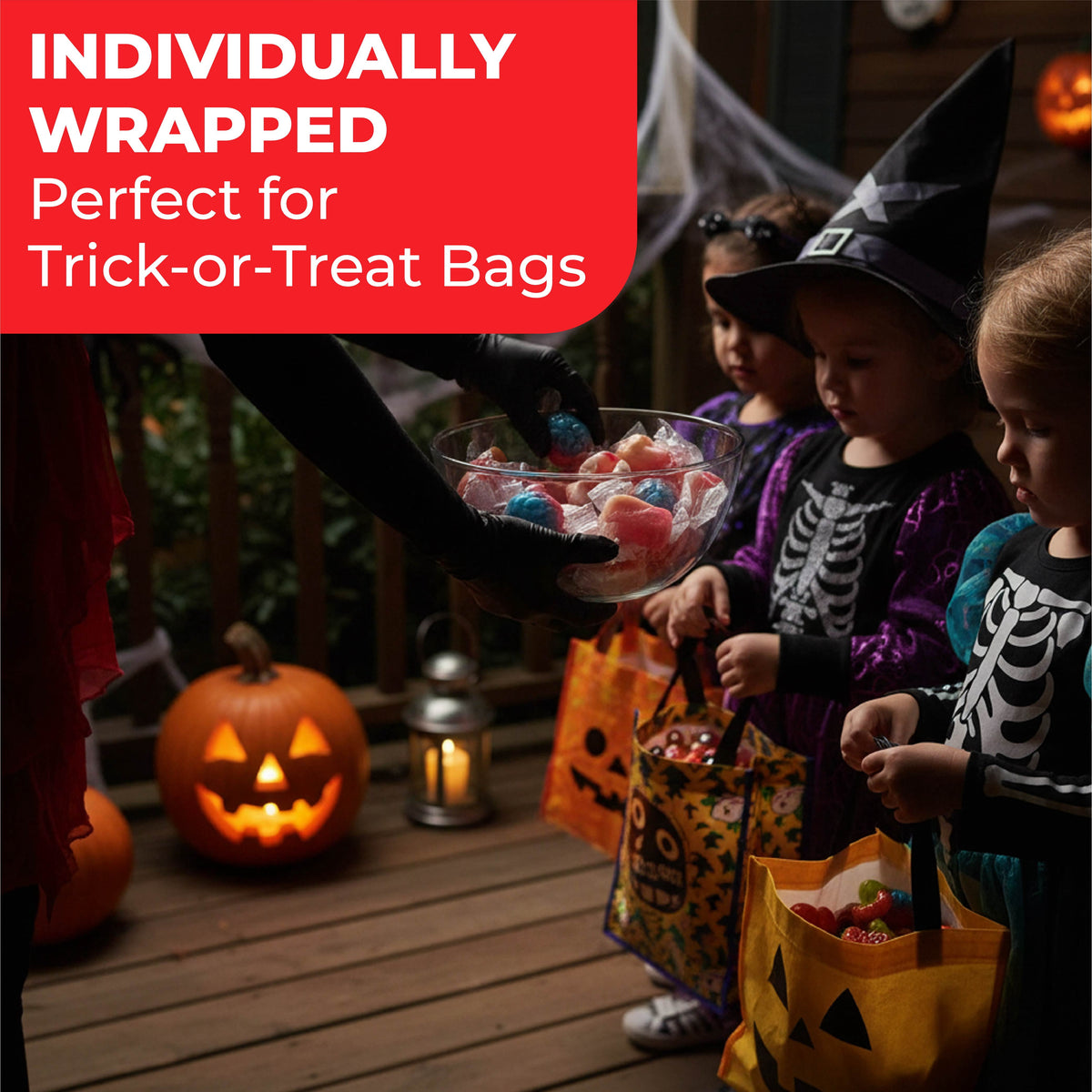 Fusion Select 8 Oz Individually Wrapped Gummy Body Parts Candy - Halloween Gummies & Trick or Treat Candy for Party & Goodie Bags - Spooky Assortment of Brain, Teeth, Fingers & Nose Candies