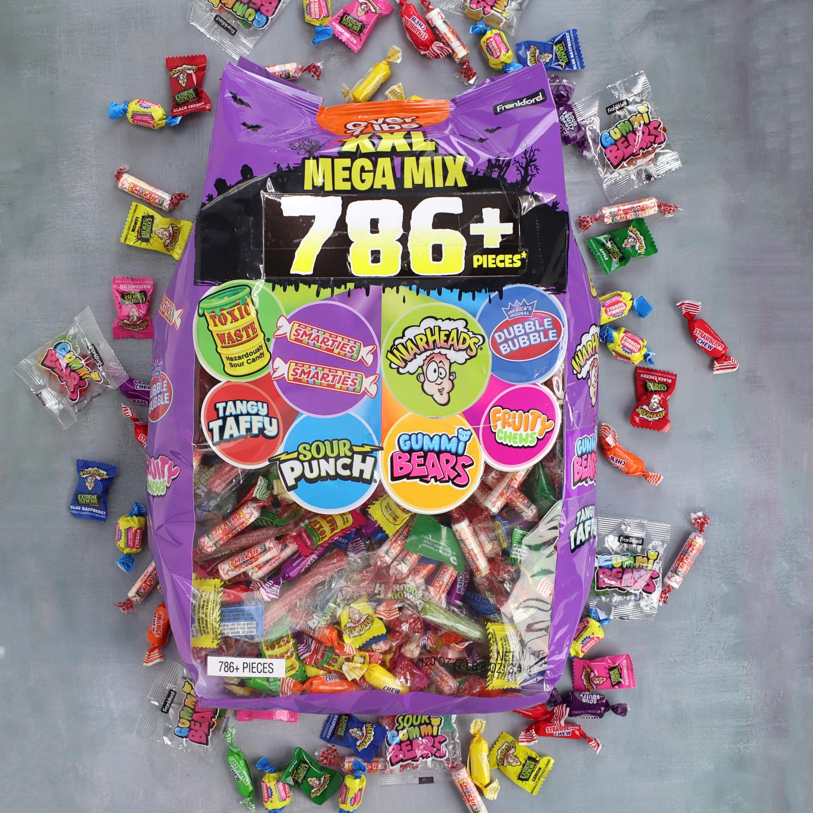 Frankford Mega Mix XXL Assorted Hard and Gummy Halloween Candy Bag - 786+ Pieces
