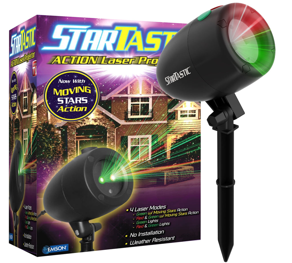 Startastic Laser Projector Lights Outdoor Indoor Holiday Star Lights for Halloween Christmas New Years Waterproof