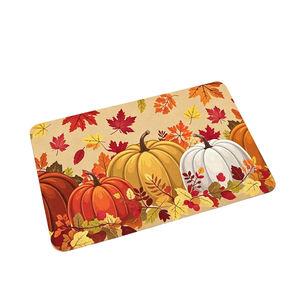 Autumn Door Mat for Entryway, 16x24 Inch, Fall-Themed Floor Doormat for Home Decor, Non-Slip Rug Mat for Living Room, Kitchen, Bedroom, Gifts for Fall Lovers (E)