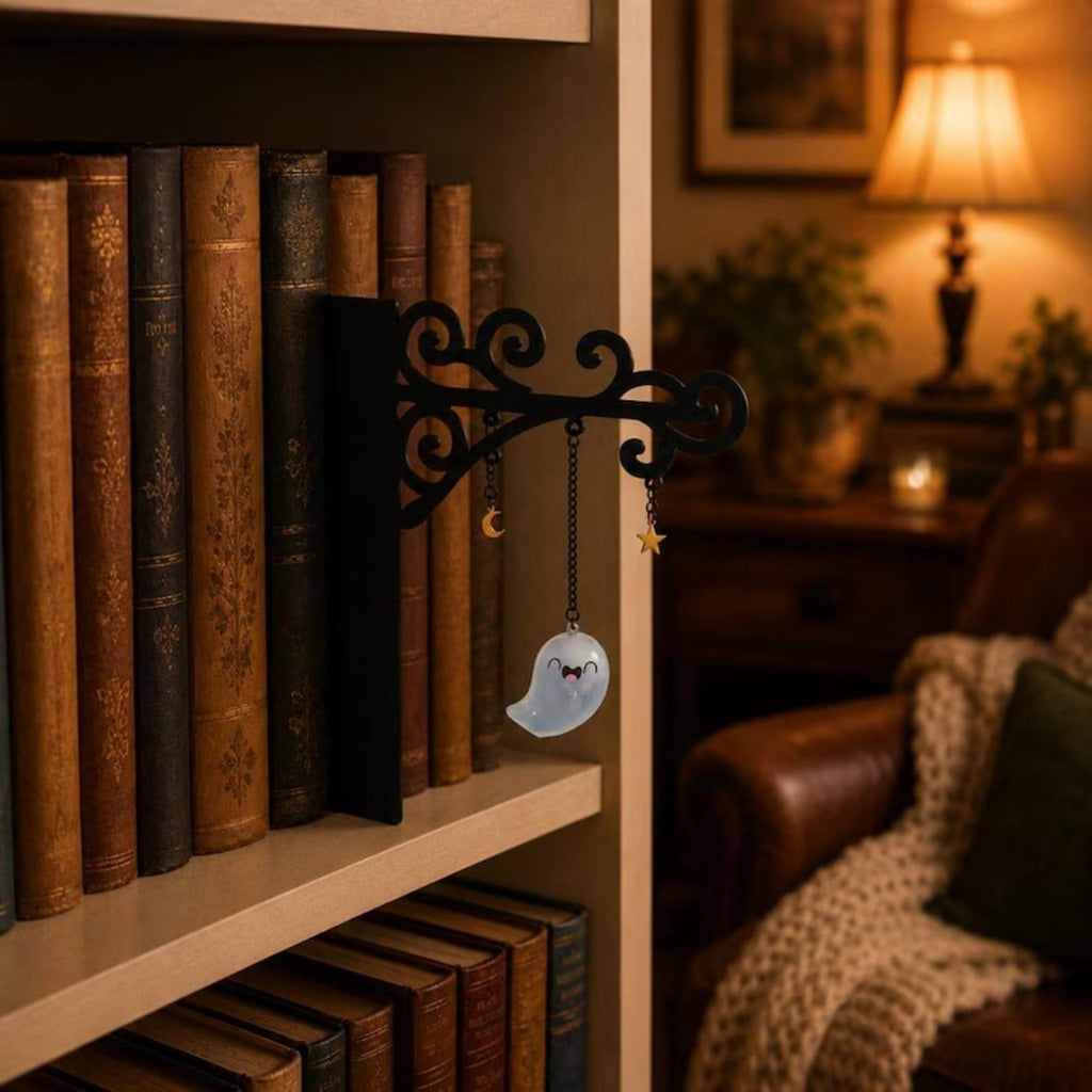 Nkmbld Halloween Bookshelf Lamp, Vintage Library Lantern Decorative Bookshelf Lighting, Hanging Ghost Lantern Book Shelf Light, Halloween Decorations Indoor