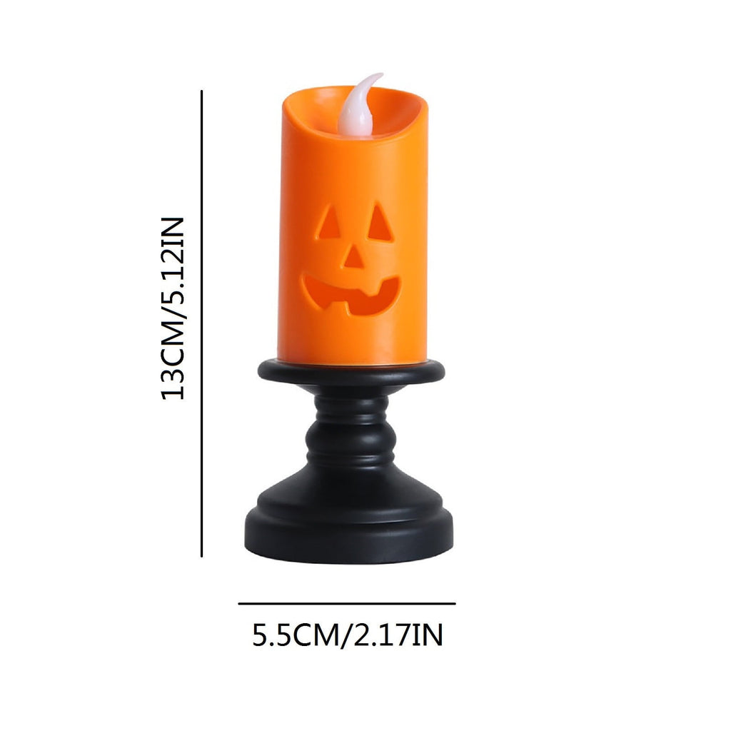 XGFHYJEH Halloween Decorations LED Candle Lights, 3pc Pumpkin Lantern, Halloween Indoor Decor, Halloween Table Decoration Ornament for Home Room Party