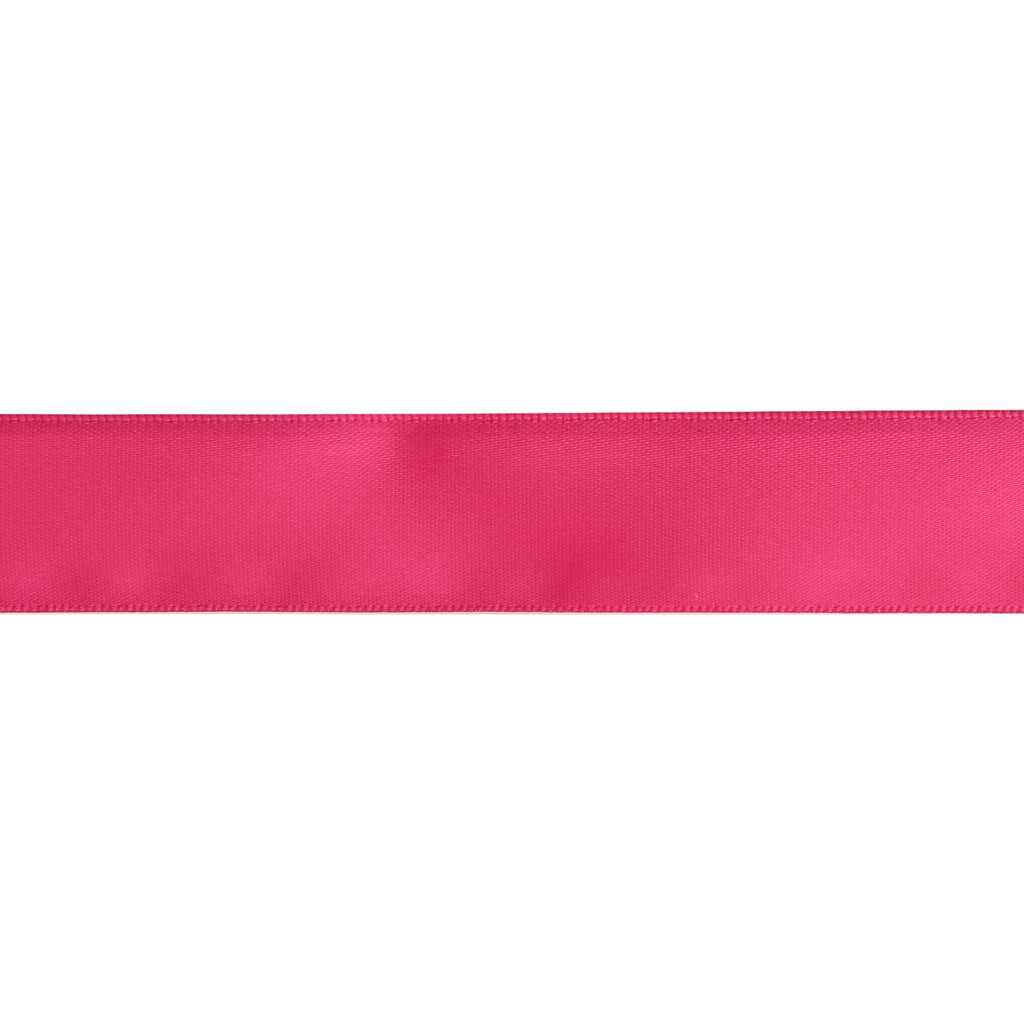 Gwen Studios 7/8" Hot Pink Satin Ribbon, 7 Yards