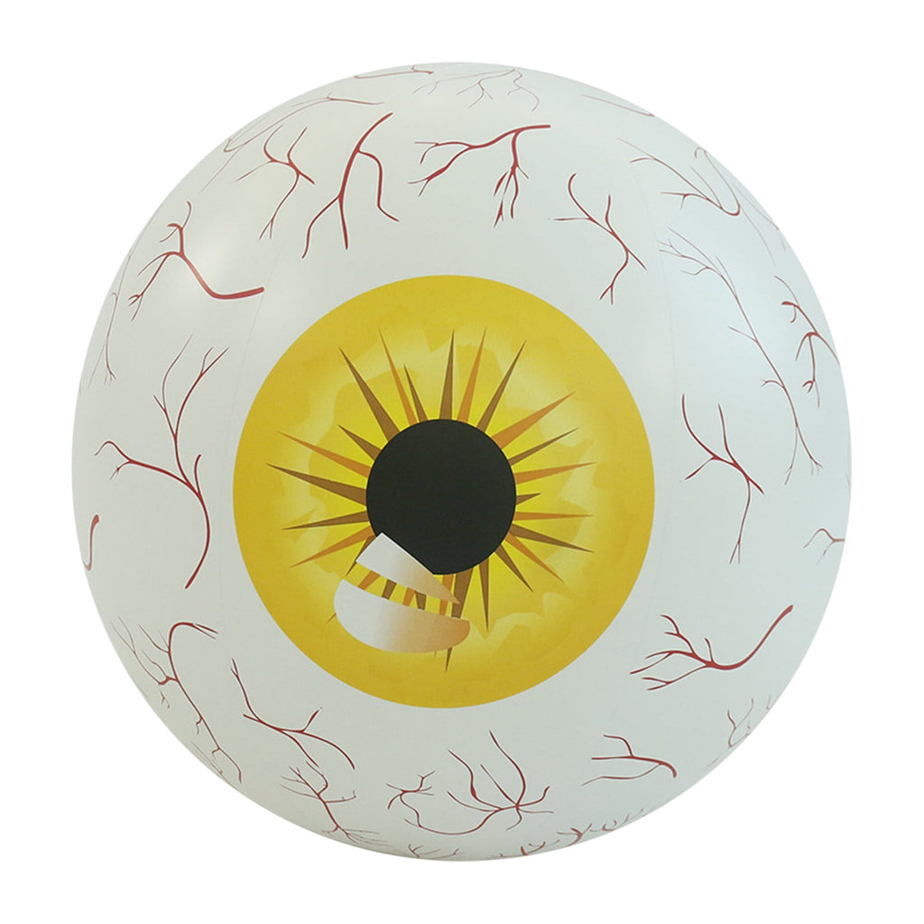 Kumdkd 15.7" Halloween LED Eyeball Inflatable Decor - Color Changing Party Balloon with Remote Control for Indoor/Outdoor Scary Decorations