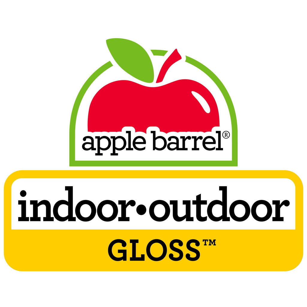 Apple Barrel Acrylic Craft Paint, Gloss Finish, White, 8 fl oz
