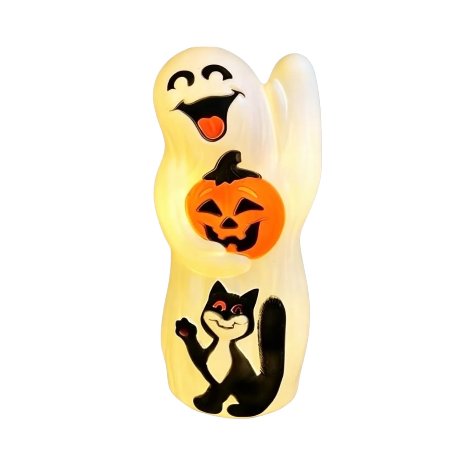 Ghost Night Light Halloween Decorations Bedside Night Light with Tap Control, Dimmable Nursery Decor Lamp, Fun Ghost Gift for K*ids, Halloween Room Decor, Ghost Lamp