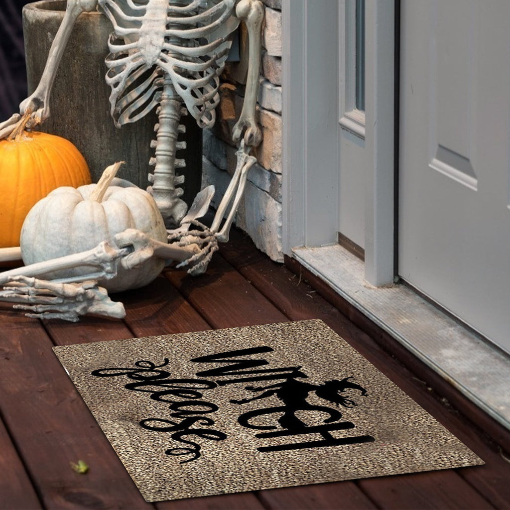 ZToonmas 15" x 23" Vintage Halloween Rugs, Halloween Horror Print Outdoor Rugs Floor Mat Hallway Kitchen Foot Mat Soft Non-Slip