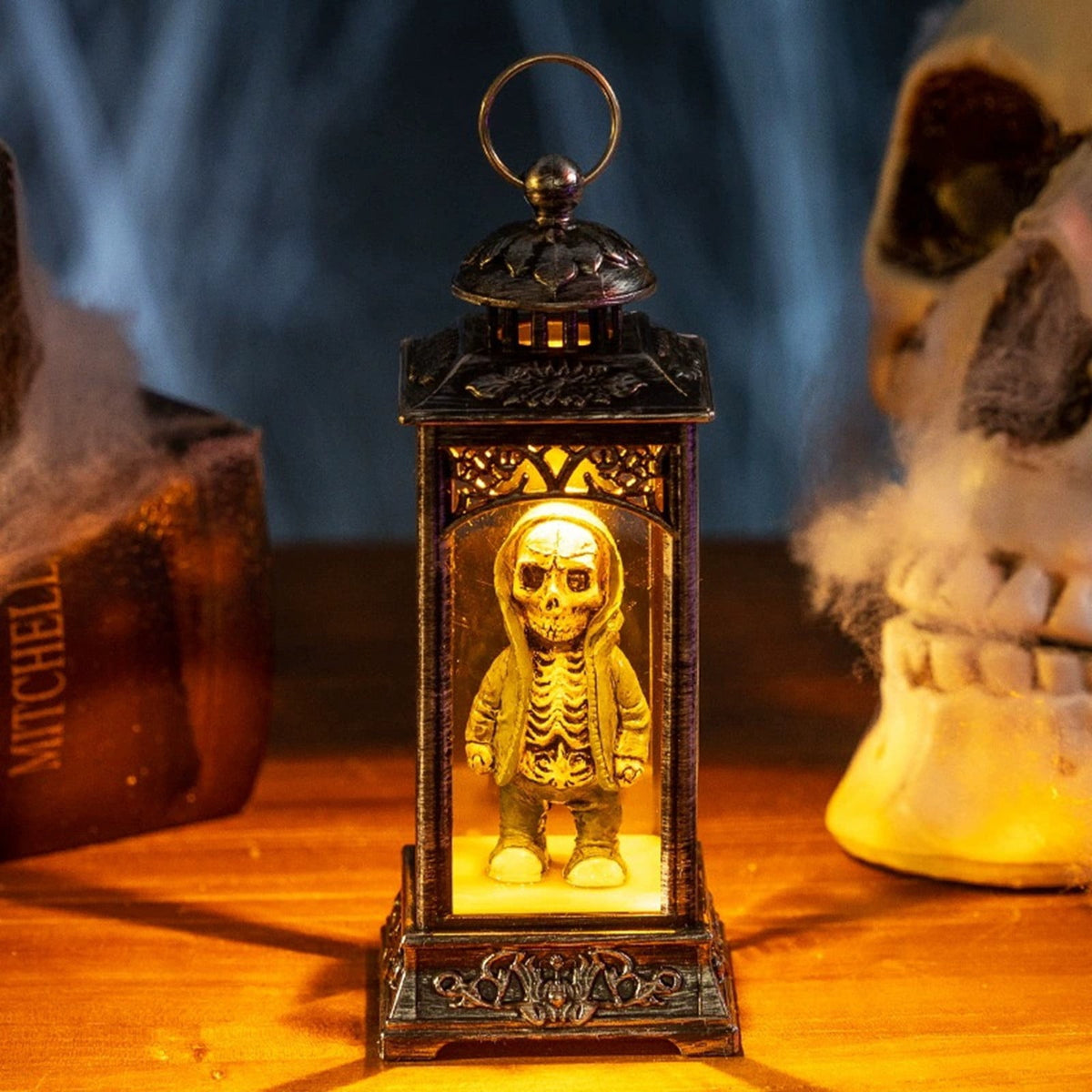 Halloween LED Skeleton Battery Operated Flameless Candle Light For Party Bar & Room Decorations
