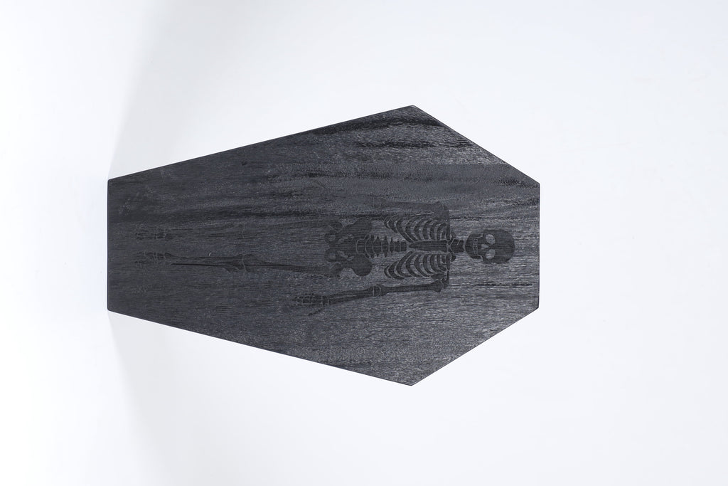 Way To Celebrate Halloween Black Mango Wood Coffin Serving Board