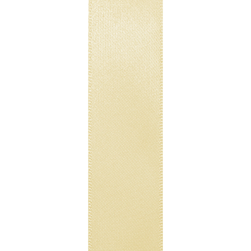 White Double Faced Satin Ribbon for Wedding and Crafts, 7/8" x 100 Yards by Gwen Studios