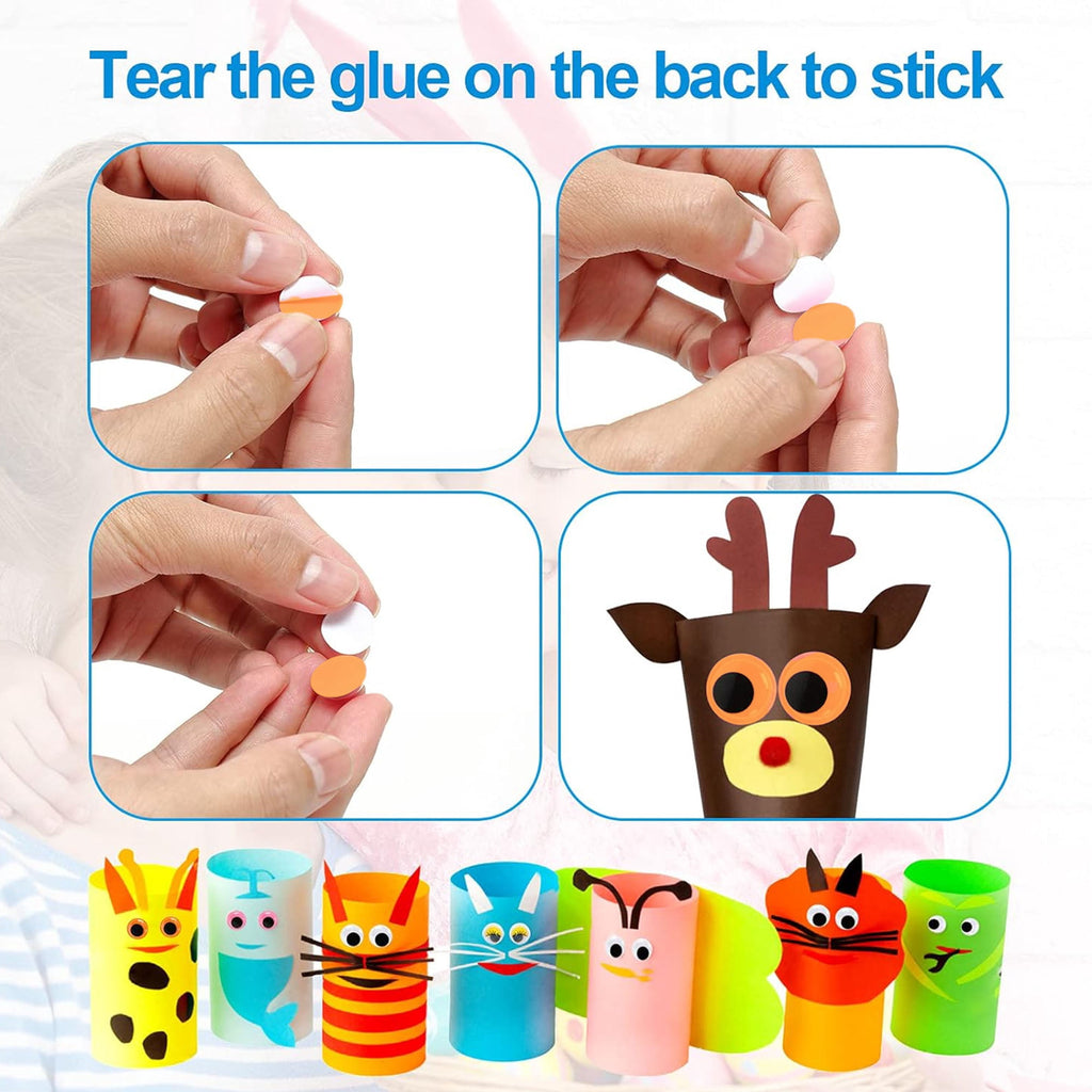 Livease 1700Pcs Googly Eyes Self Adhesive, Craft Sticker Wiggle Eyes for DIY, Multi Colors and Sizes