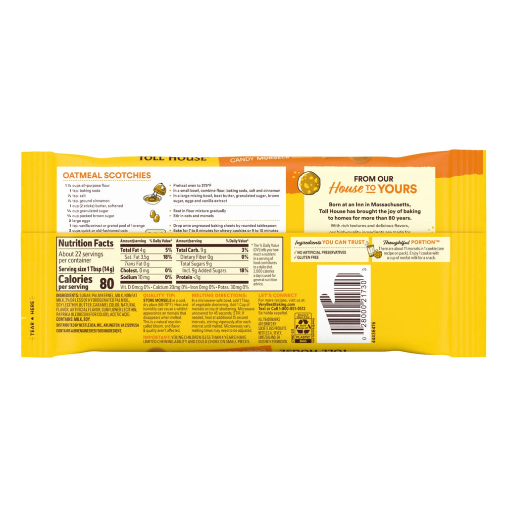 Nestle Toll House Butterscotch Baking Chips, Artificially Flavored, 11 oz Bag