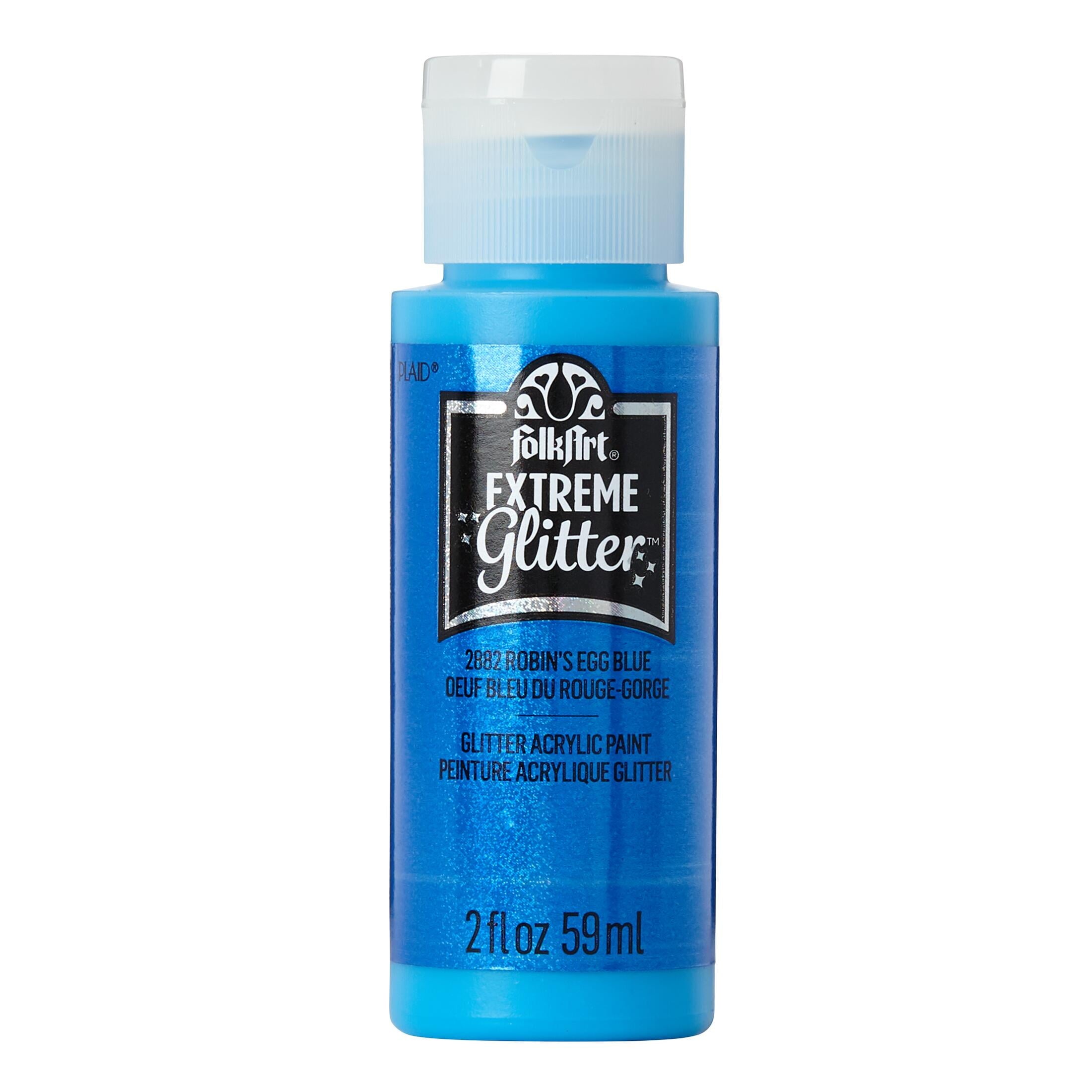 FolkArt Extreme Glitter Acrylic Craft Paint, Glitter Finish, Hologram, 2 fl oz