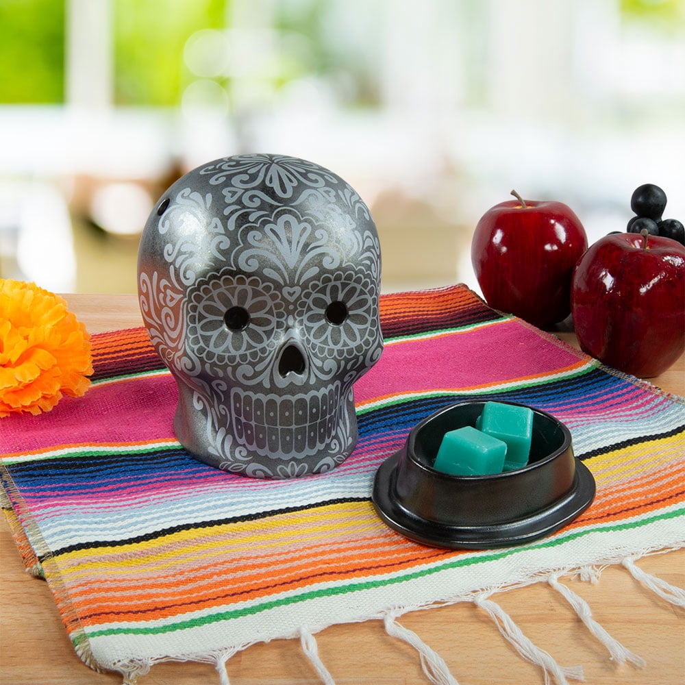 Scentsationals Wax Melt Warmer, Wax Warmer for Scented Wax Melts - Day of The Dead Collection Vistoso - Candle Wax Melter for Fragrance Cubes and Tarts