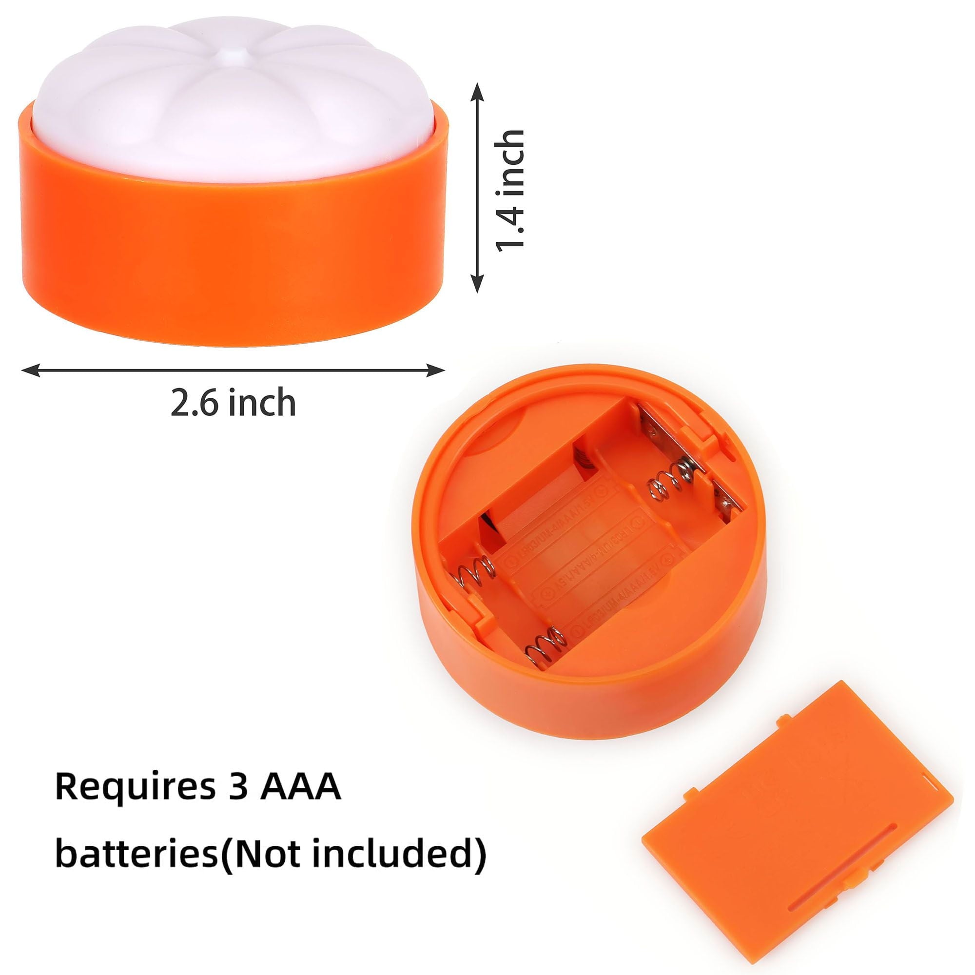 Deago Halloween LED Pumpkin Lights with Remote and Timers Battery Operated Orange Jack-O-Lantern Lights Flameless Candles for Halloween Decorations